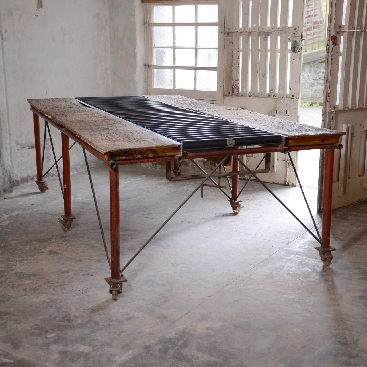 Large Industrial Tannery Table