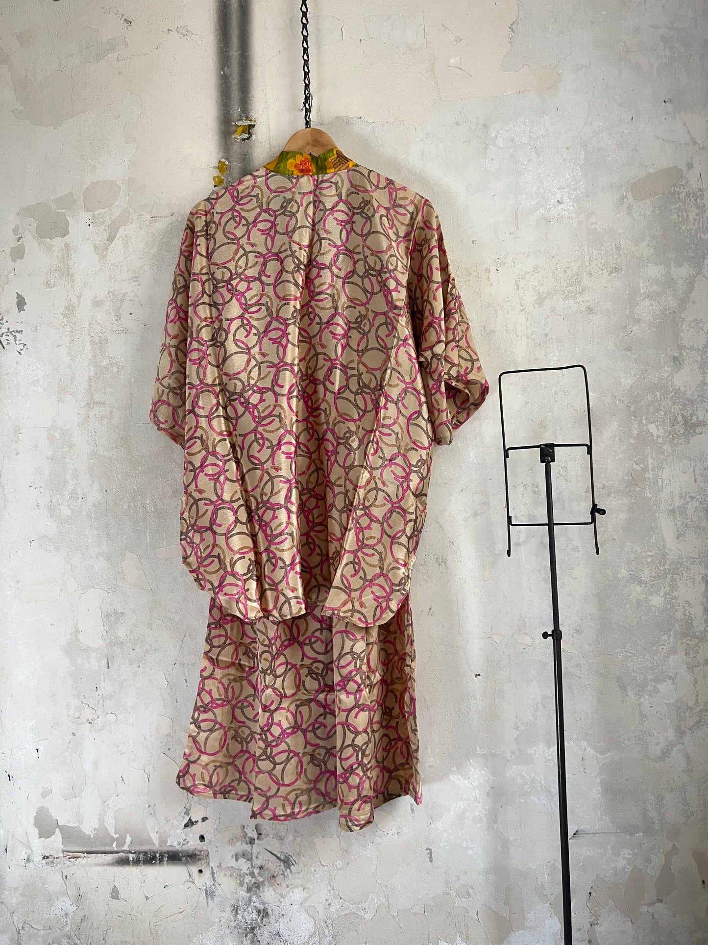 Vintage Saree Silk Trousers & Shirt Co-ordinated Set