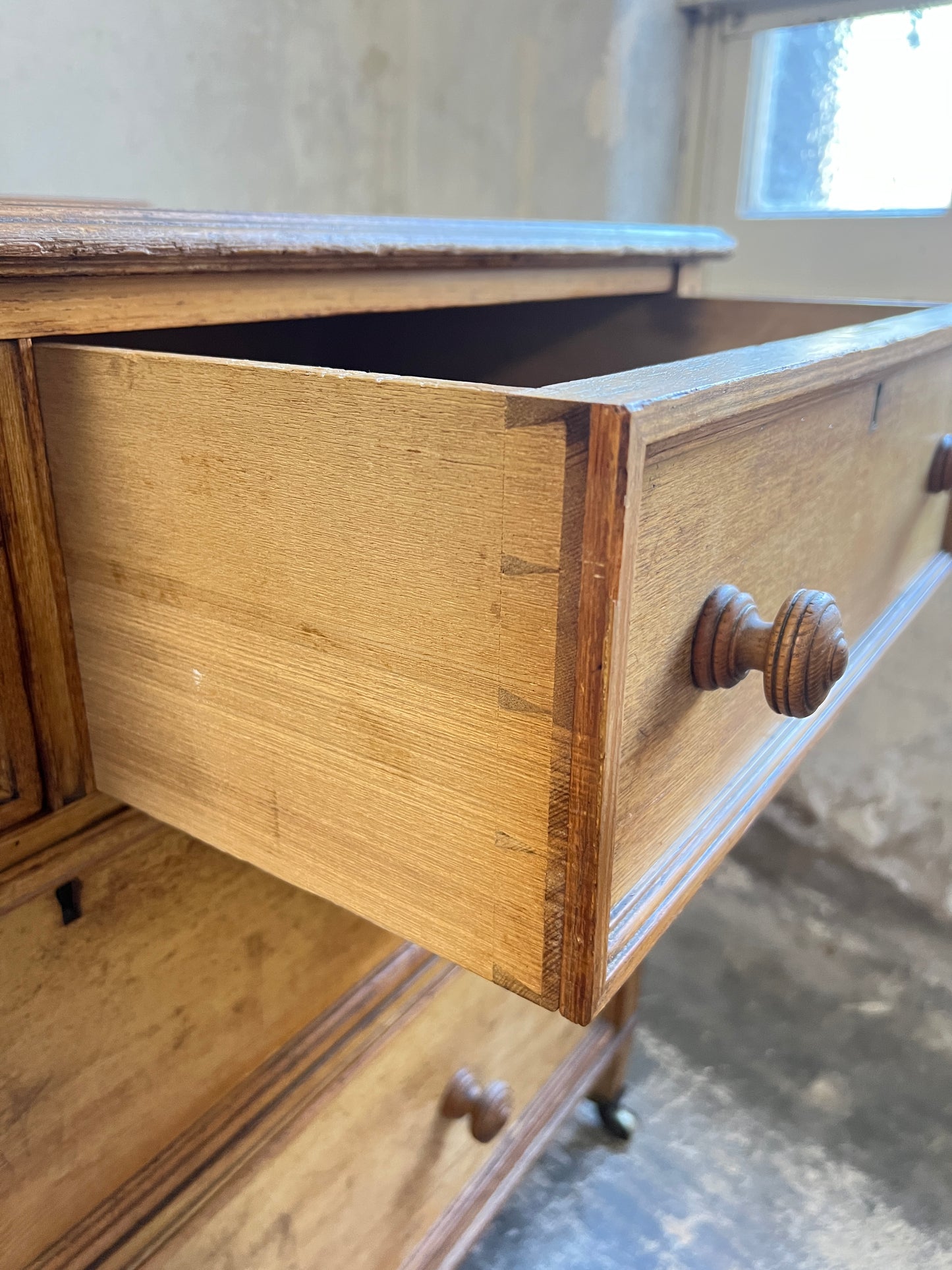 19thC Ash Chest of Drawers