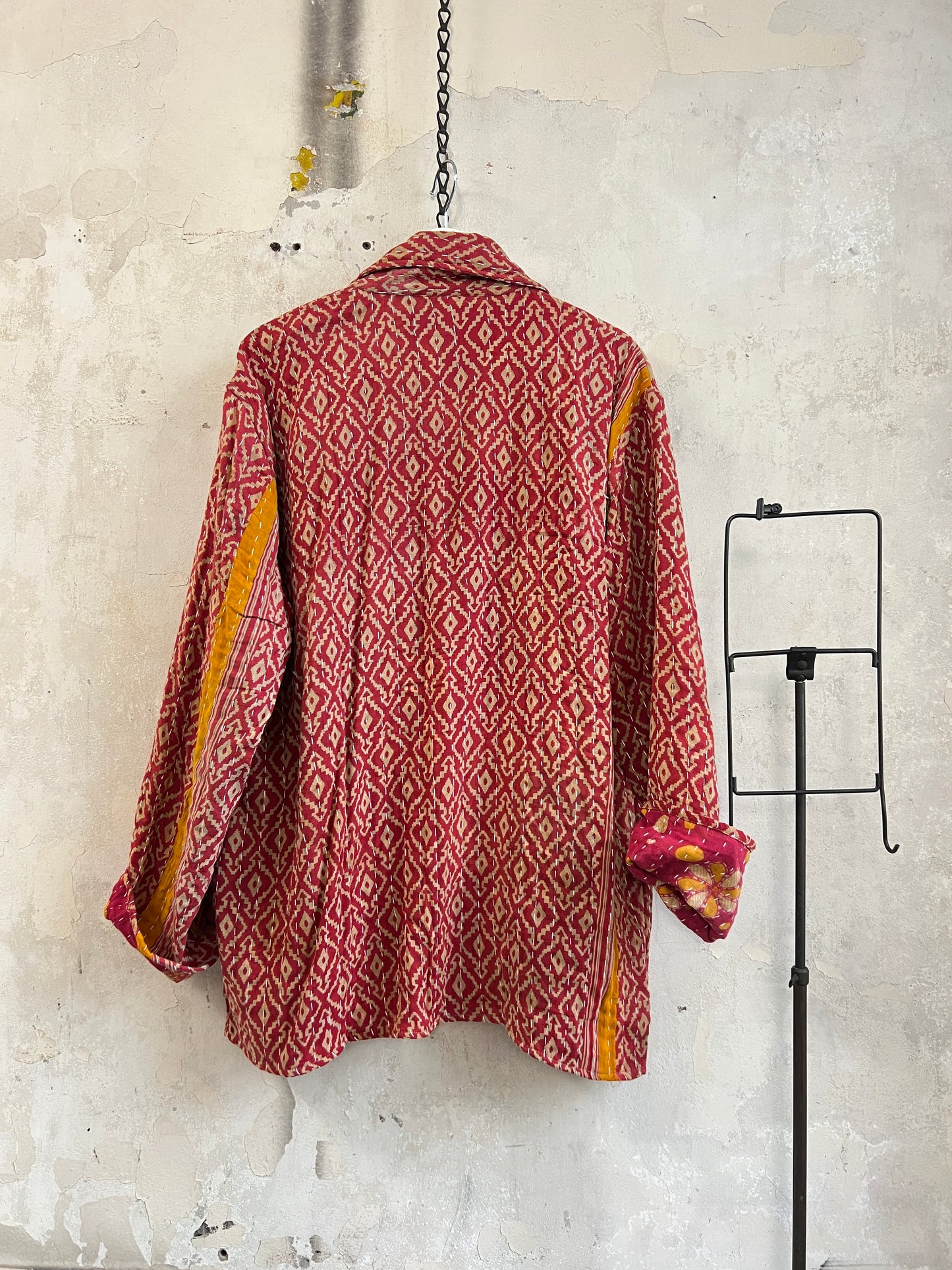 Vintage Cotton Kantha Reversible Jacket ~ No 11