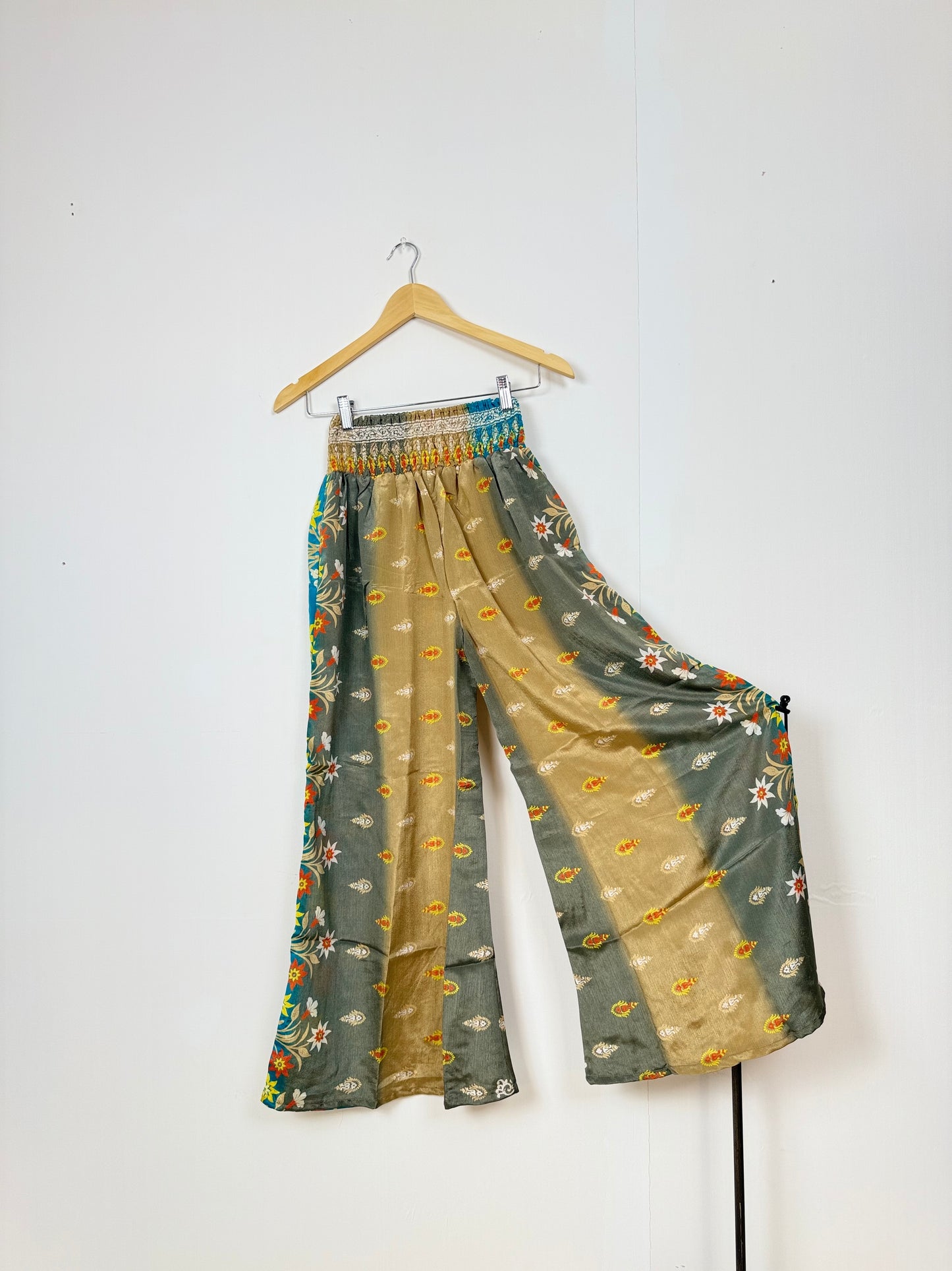Vintage Saree Silk Trousers & Shirt Co-ordinated Set