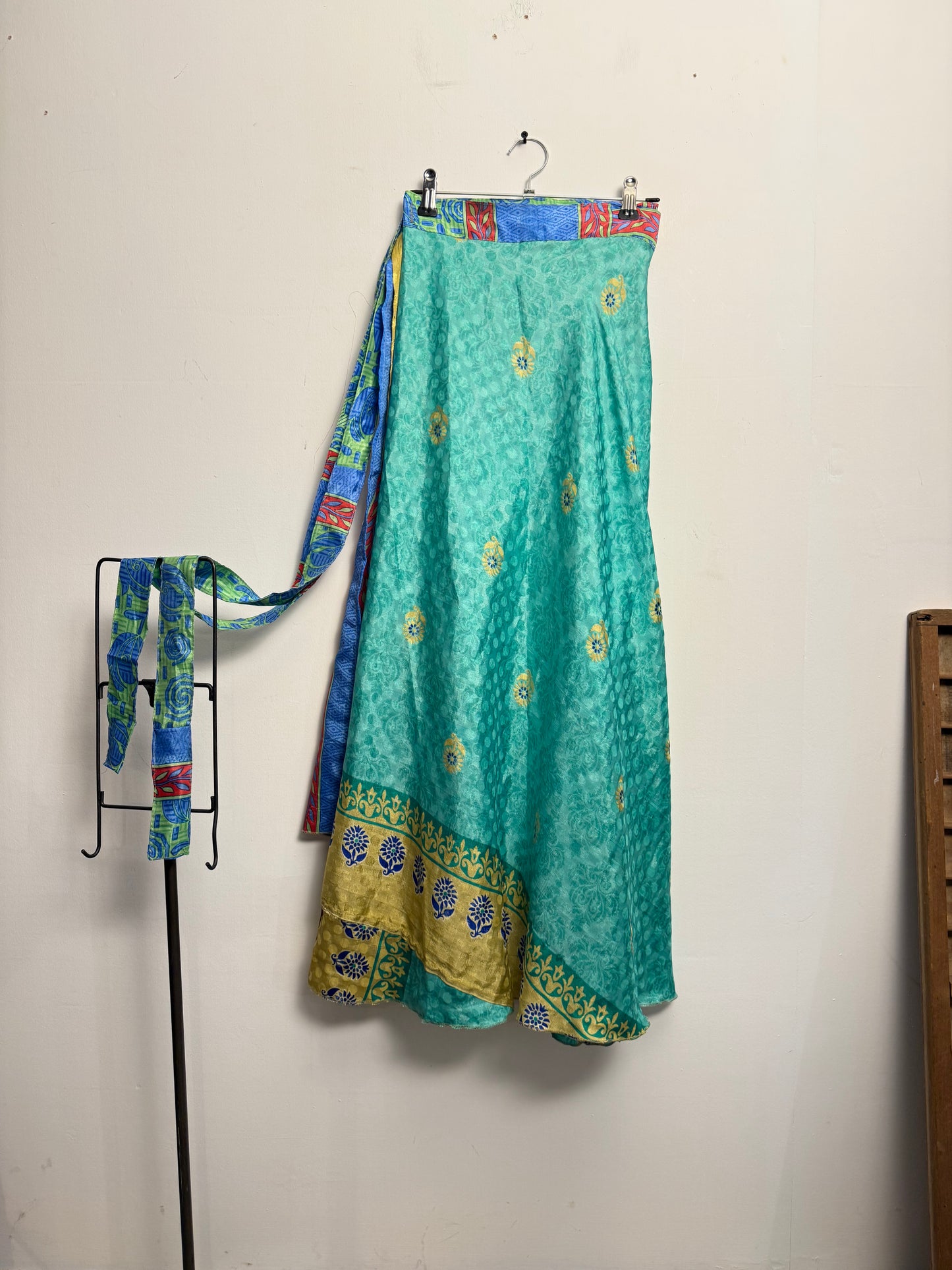 Vintage Saree Silk Wrap Skirt