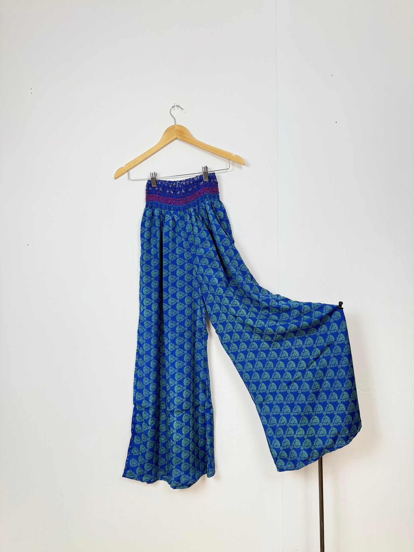 Vintage Saree Silk Trousers & Shirt Co-ordinated Set