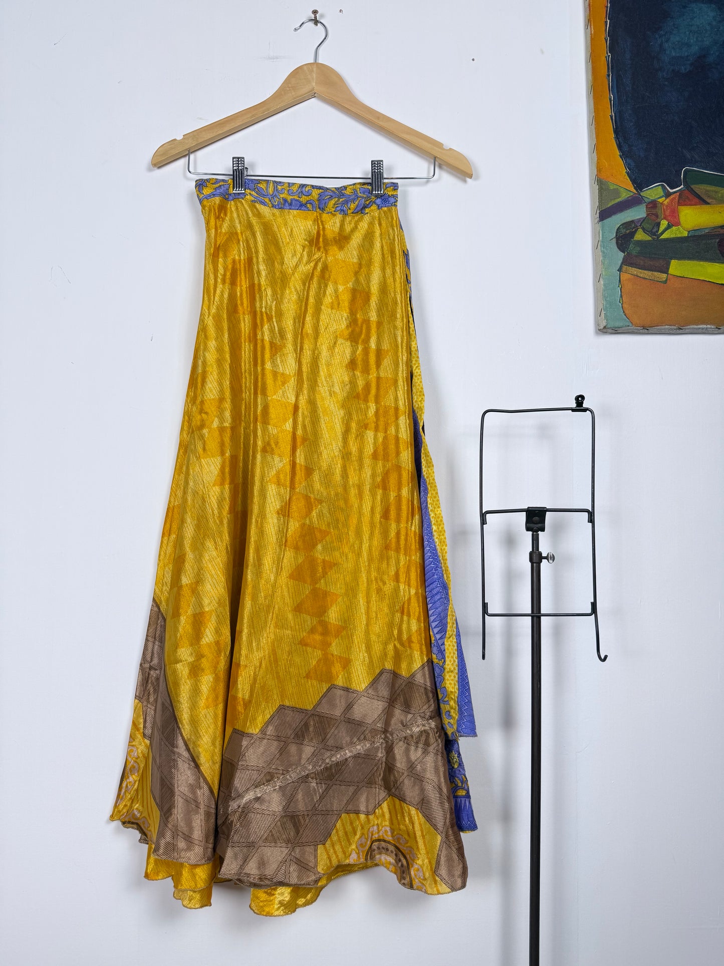 Vintage Saree Silk Wrap Skirt