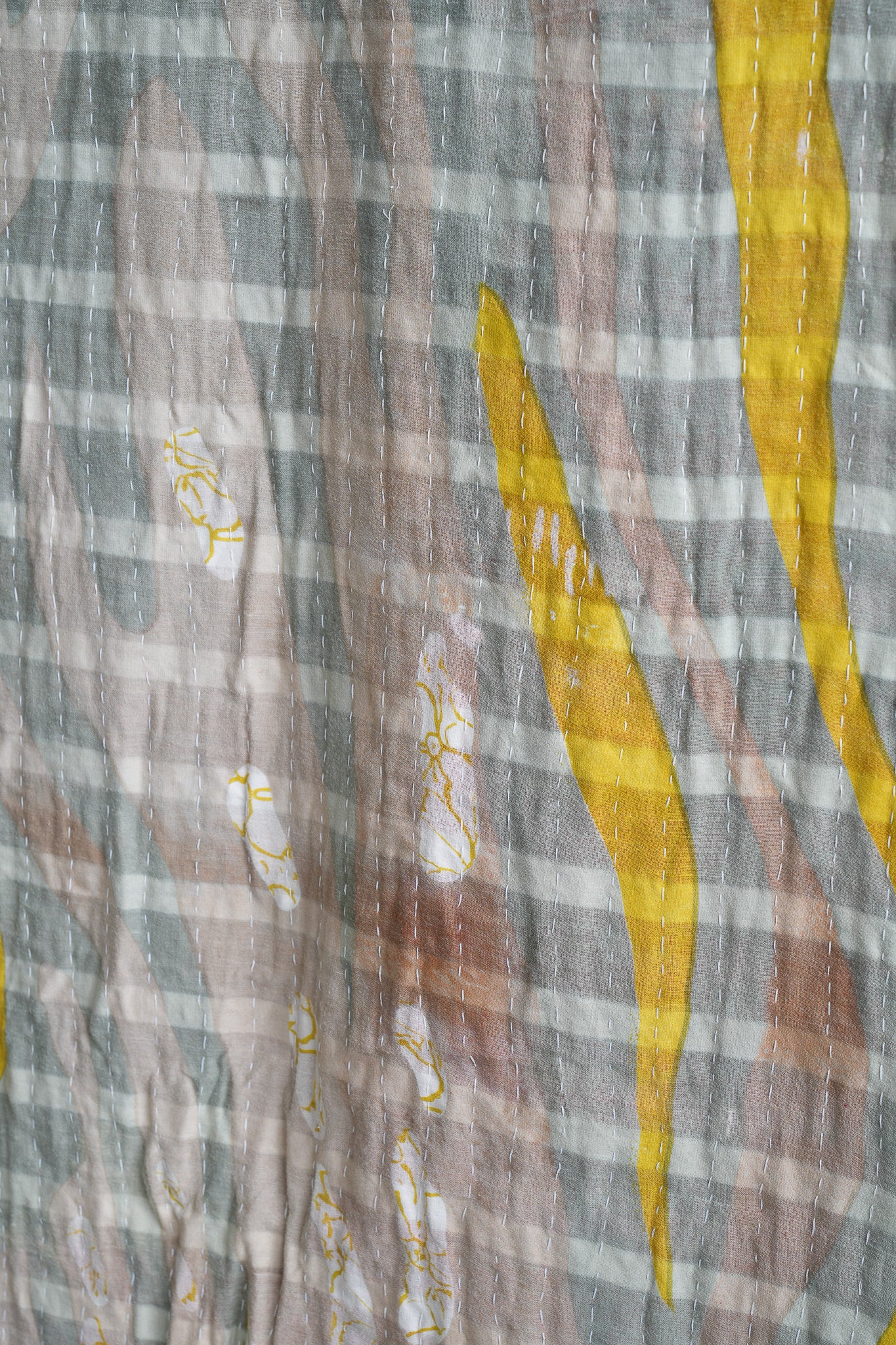 A Unique Vintage Cotton Kantha Quilt ~ 052