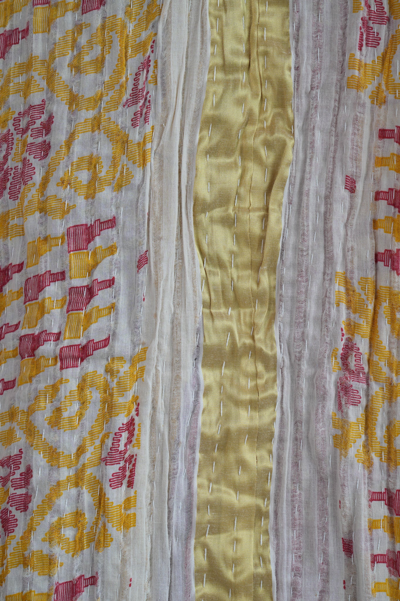 A Unique Vintage Cotton Kantha Quilt ~ 088