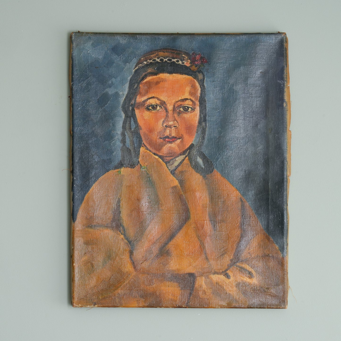 Portrait of a Tibetan Girl / Continental School, (c. 1950s)