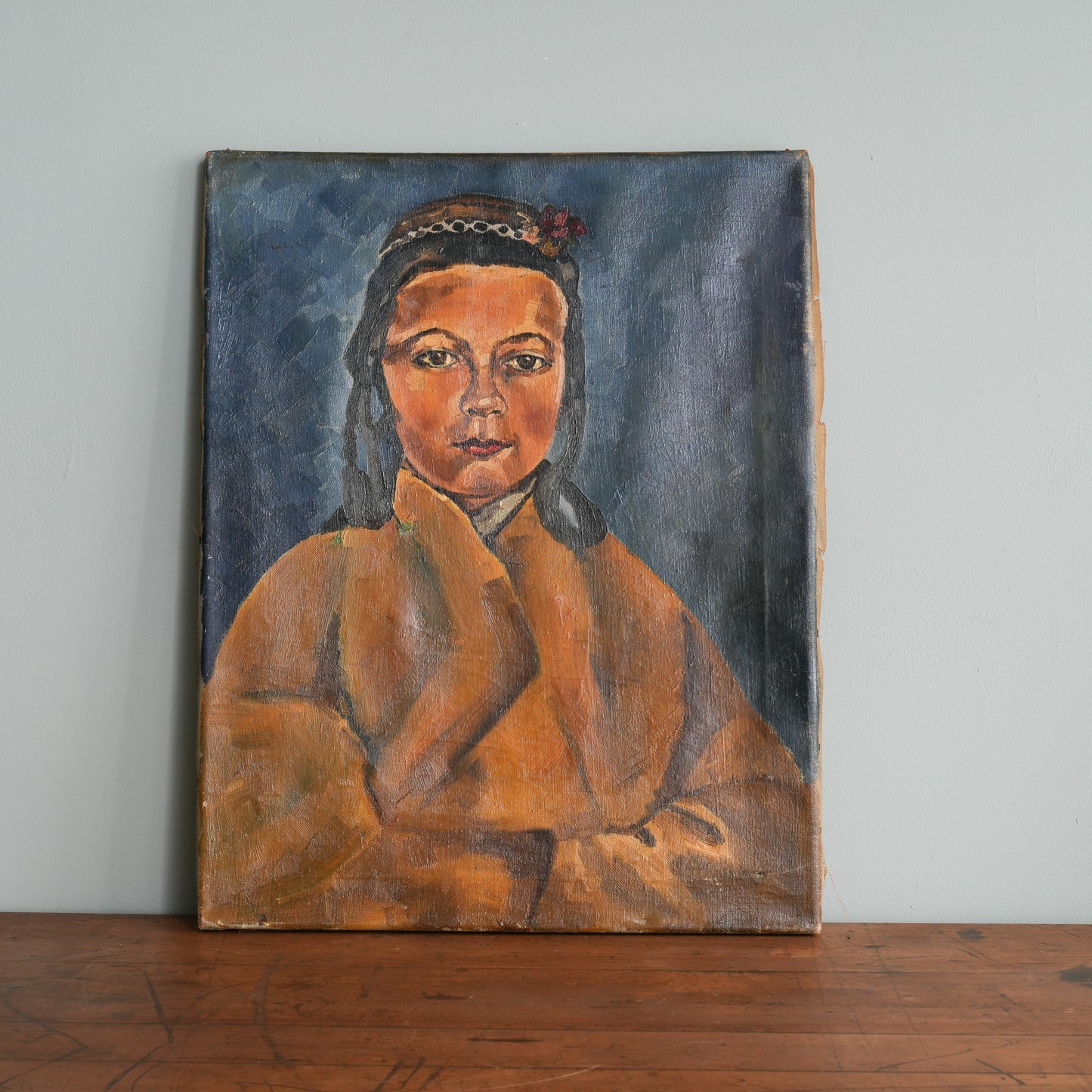 Portrait of a Tibetan Girl / Continental School, (c. 1950s)