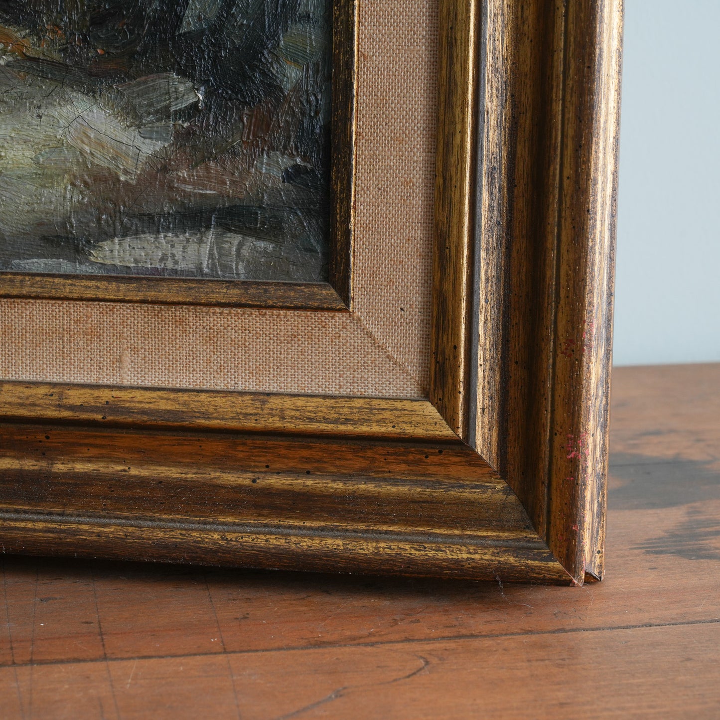Winter Farmhouse / Unknown Artist (Indistinctly Signed), (C. Mid-20th Century)