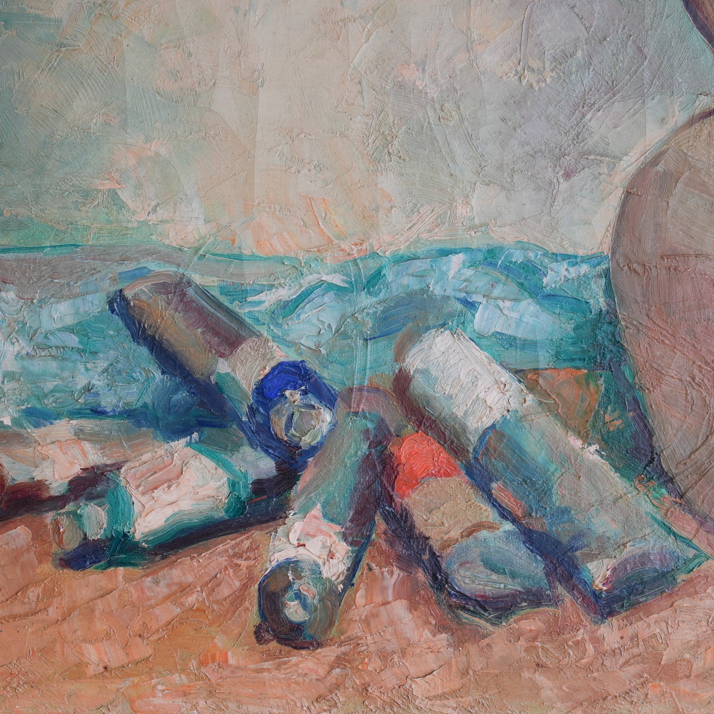 The Artist's Table / Unknown Artist (Indistinctly Signed), (c. Mid-20th Century)