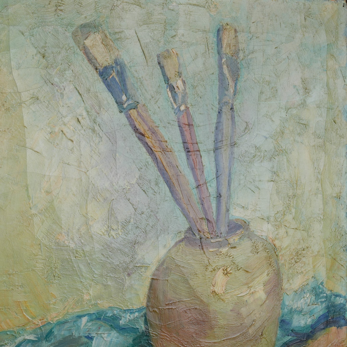 The Artist's Table / Unknown Artist (Indistinctly Signed), (c. Mid-20th Century)
