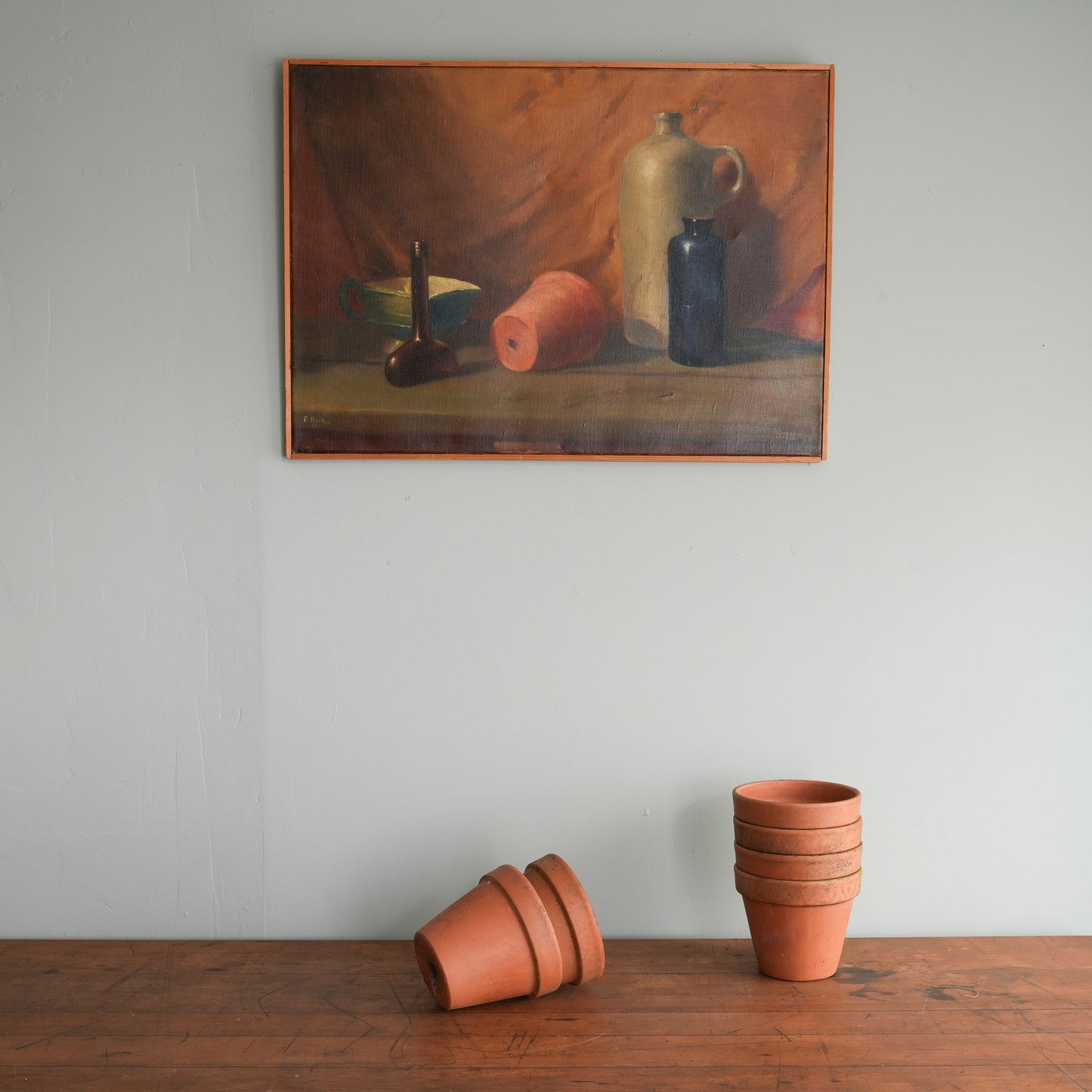 Still Life with Terracotta Pot / R. Boiten, (1978)