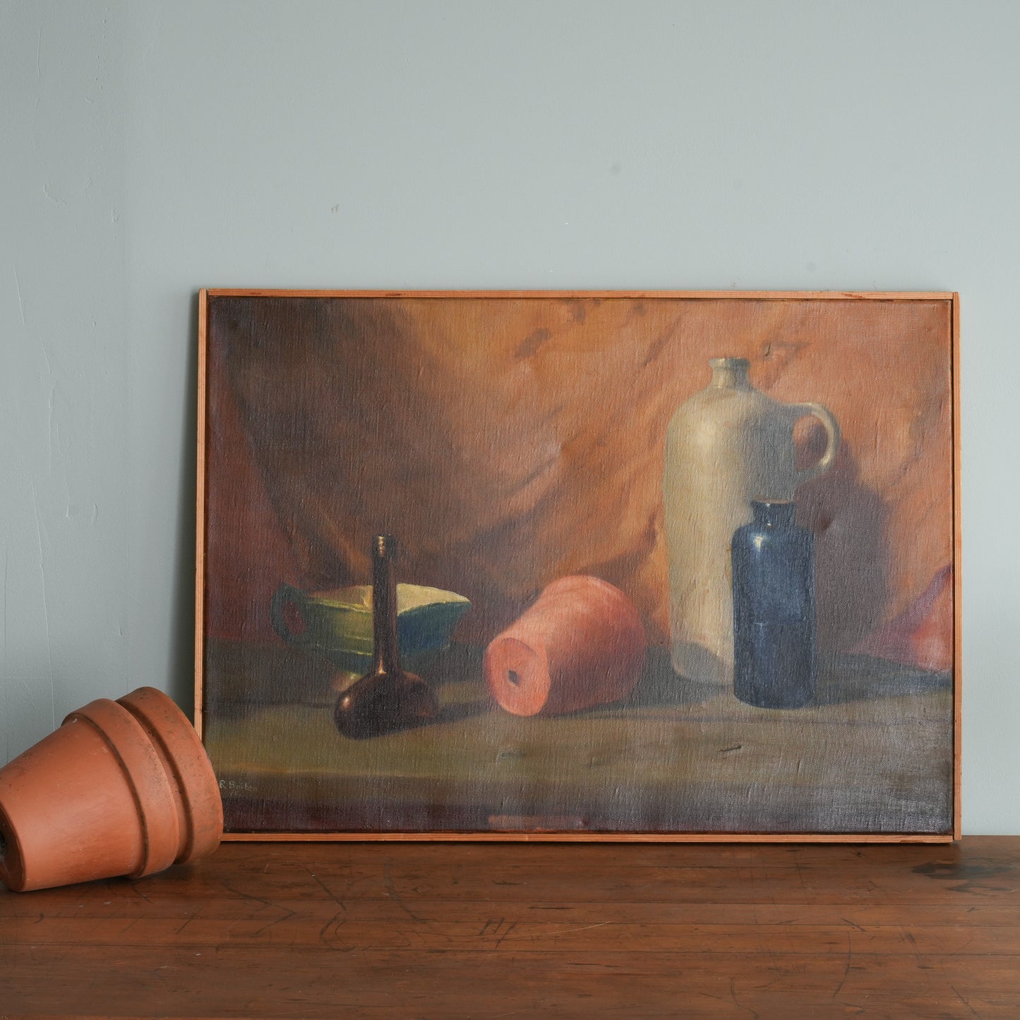 Still Life with Terracotta Pot / R. Boiten, (1978)