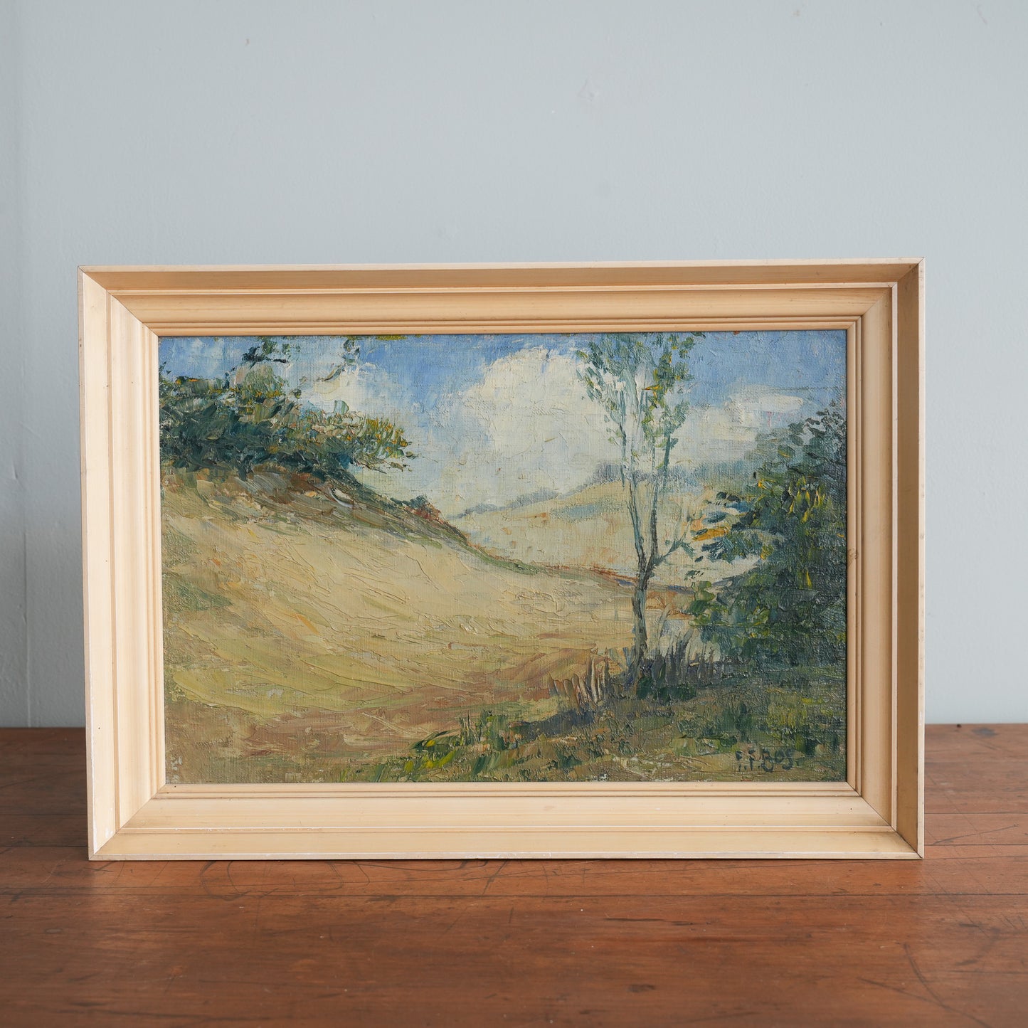 Landscape with Lone Tree / F.F. Bos, (c. Early-to-Mid 20th Century)
