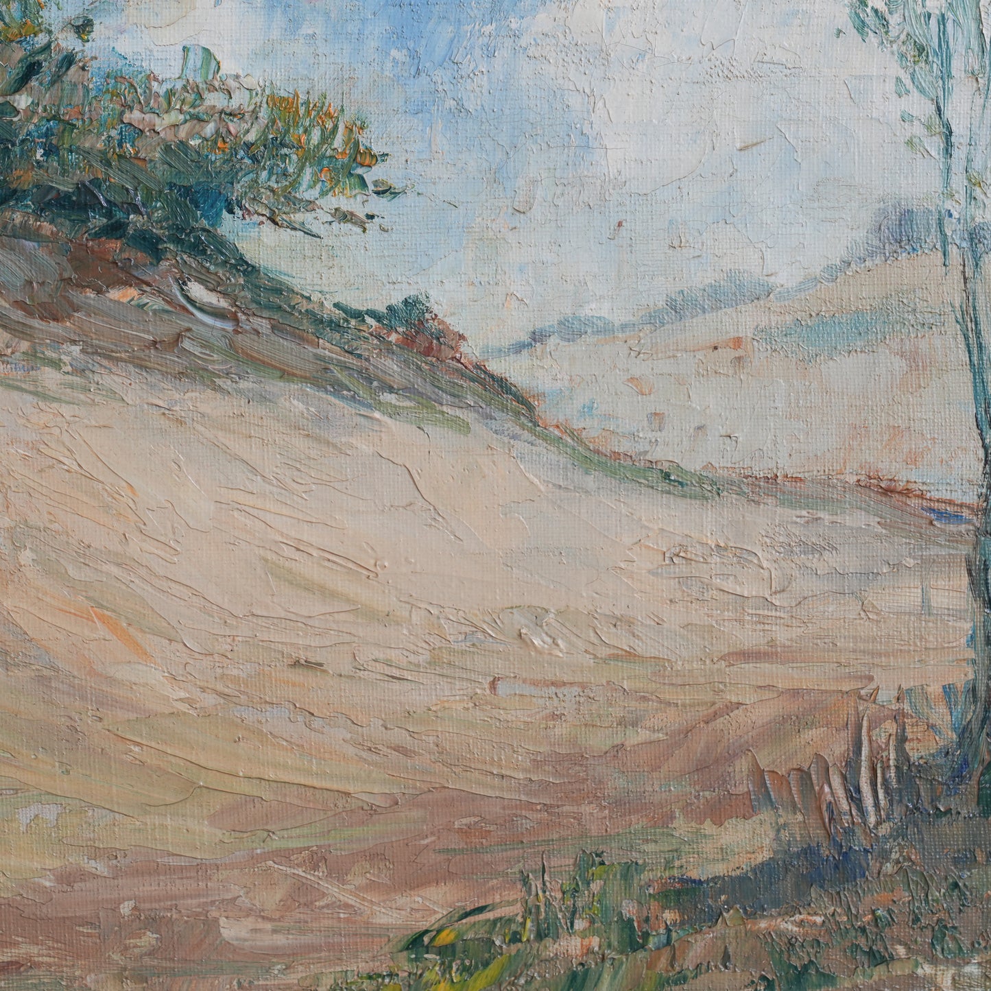 Landscape with Lone Tree / F.F. Bos, (c. Early-to-Mid 20th Century)