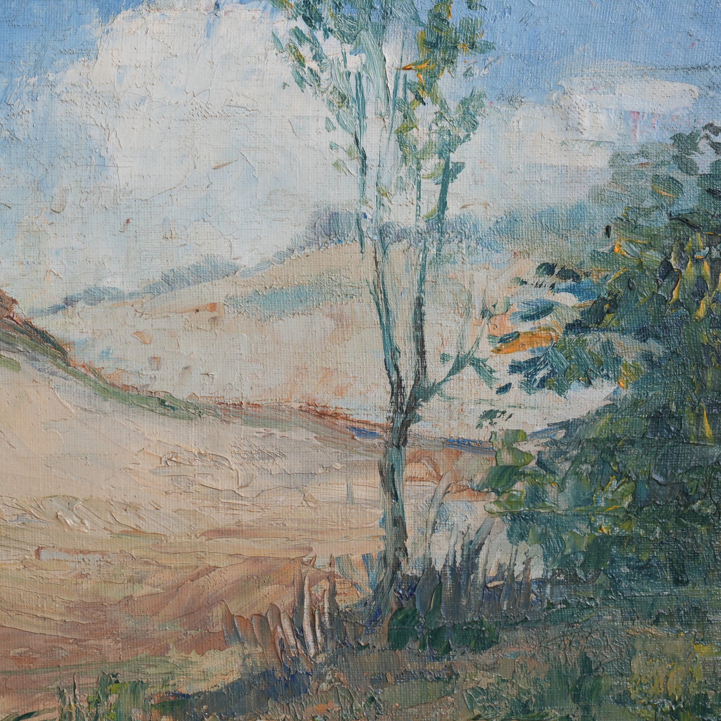 Landscape with Lone Tree / F.F. Bos, (c. Early-to-Mid 20th Century)