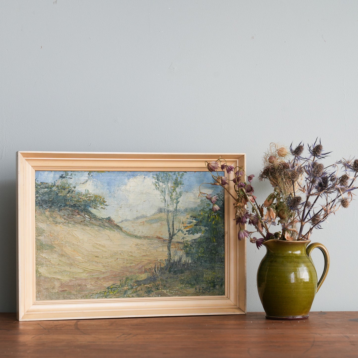 Landscape with Lone Tree / F.F. Bos, (c. Early-to-Mid 20th Century)