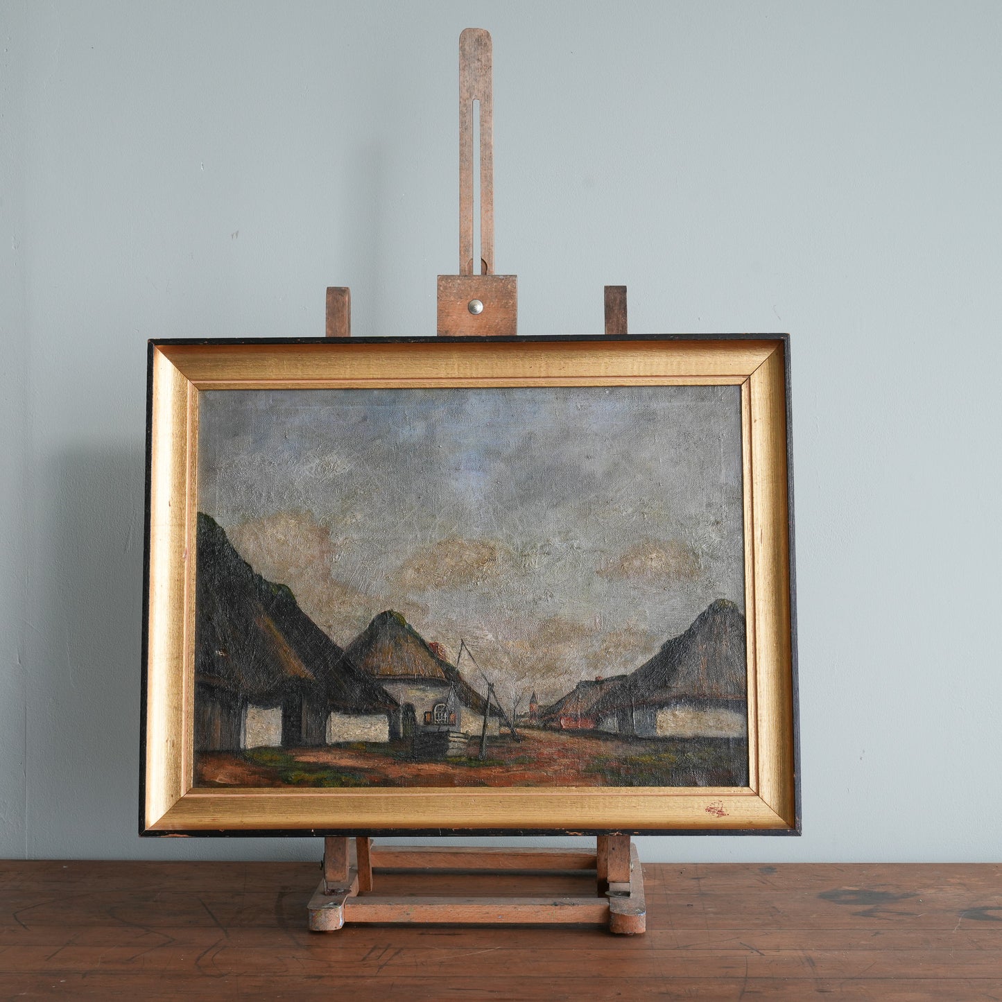 Village Landscape / K Reynders (Mid 20th Century)