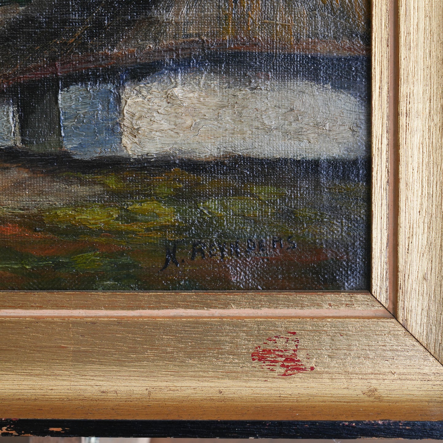 Village Landscape / K Reynders (Mid 20th Century)