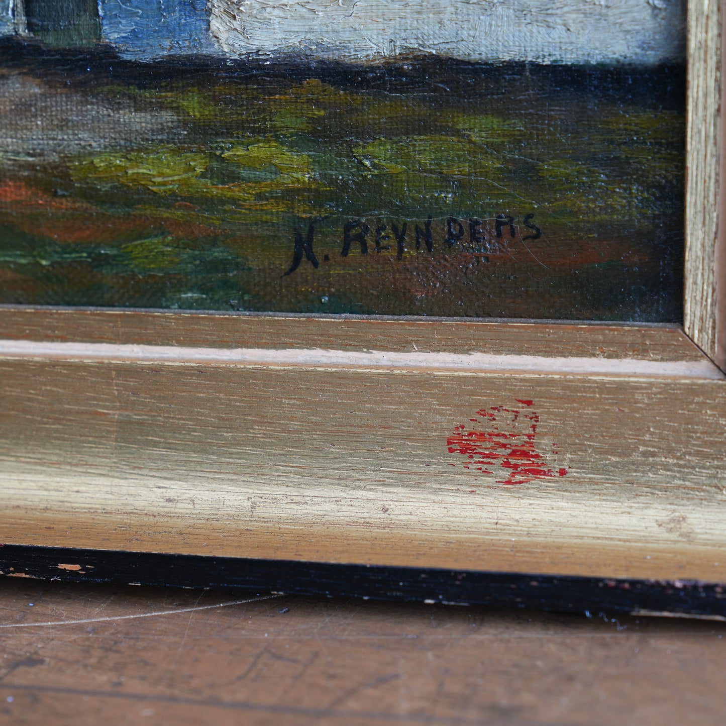 Village Landscape / K Reynders (Mid 20th Century)