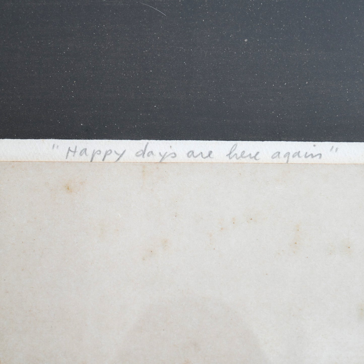 Happy Days Are Here Again / Peter Bes, (1973)