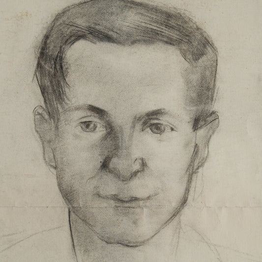 A Pencil Sketch of a Young Man.