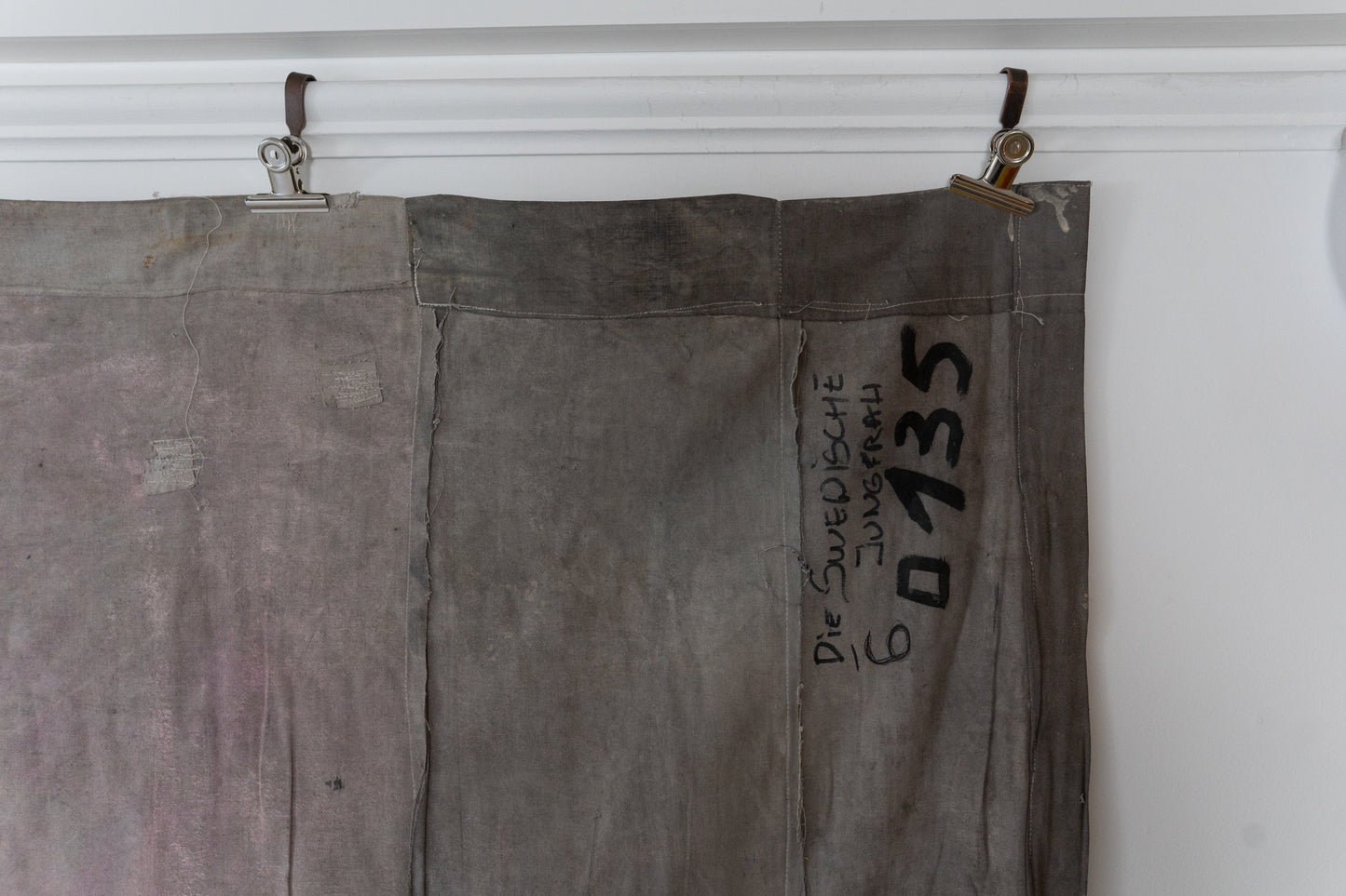 1960s German Hand Painted Cinema Banner - Die Swedische Jungfrau