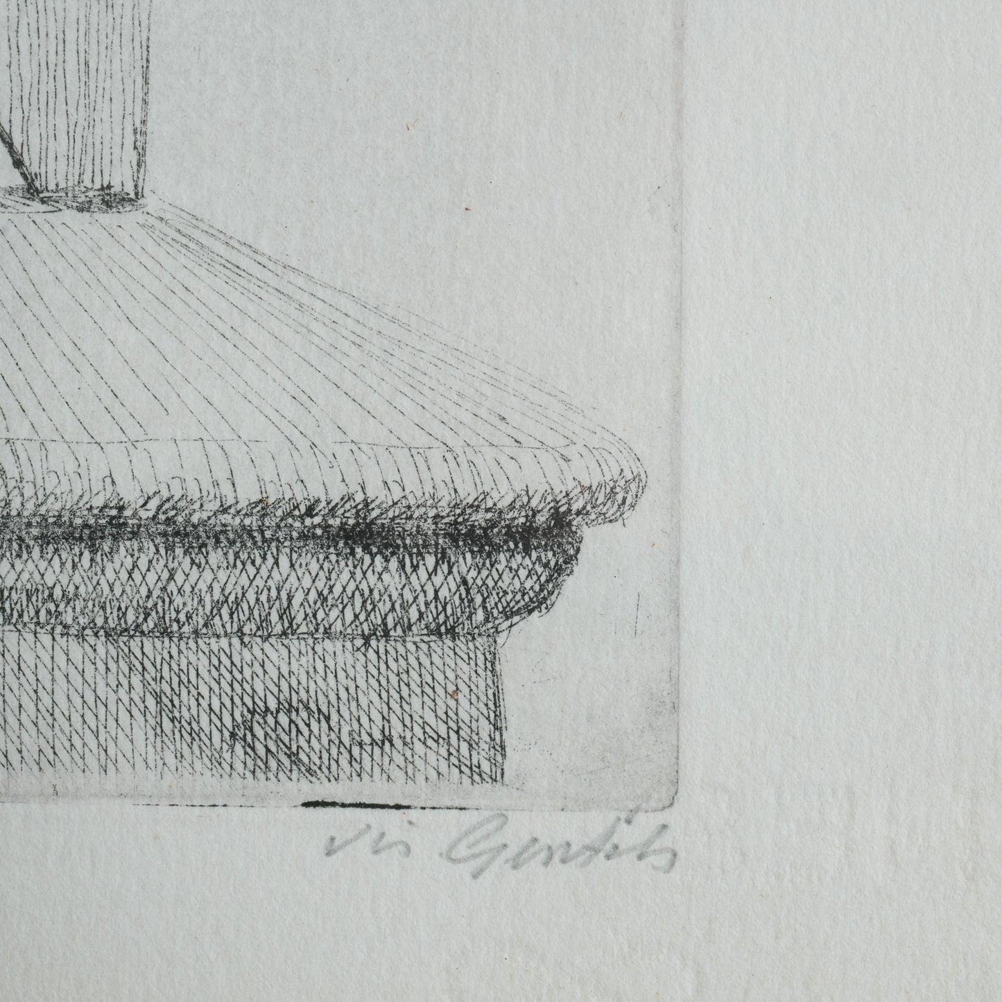 Neo-Surrealist Machine In Suit Etching / Vic Gentils (English/Belgian), 1919-1997)