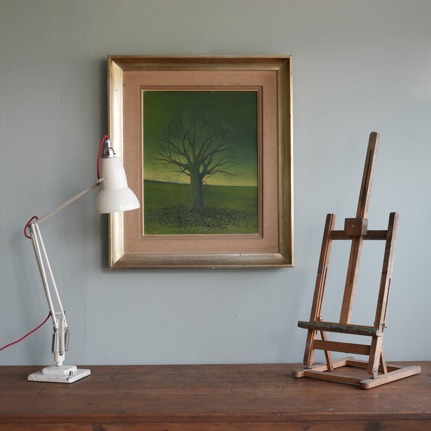 Solitary Tree / Dutch School (Indistinctly Signed), (c. 1960s-1970s)