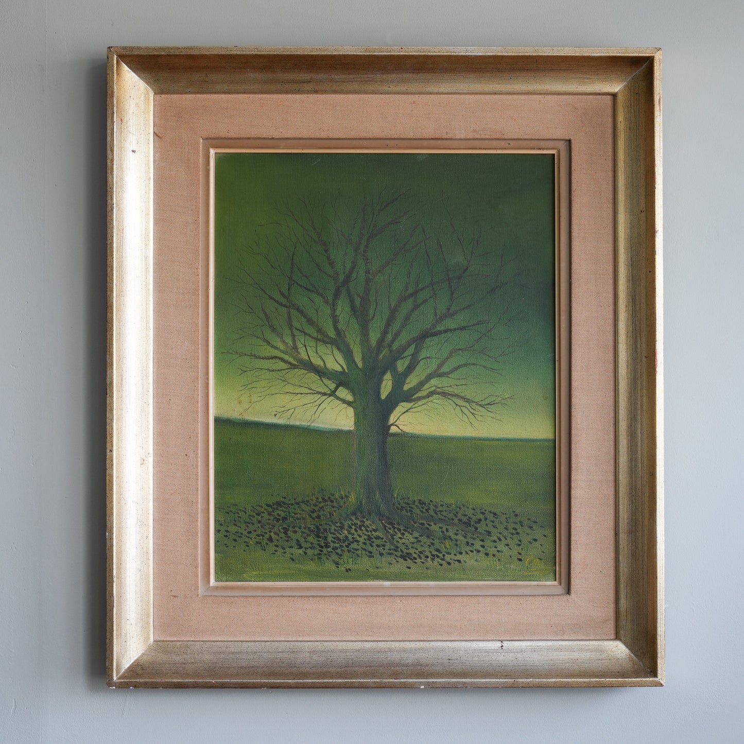 Solitary Tree / Dutch School (Indistinctly Signed), (c. 1960s-1970s)