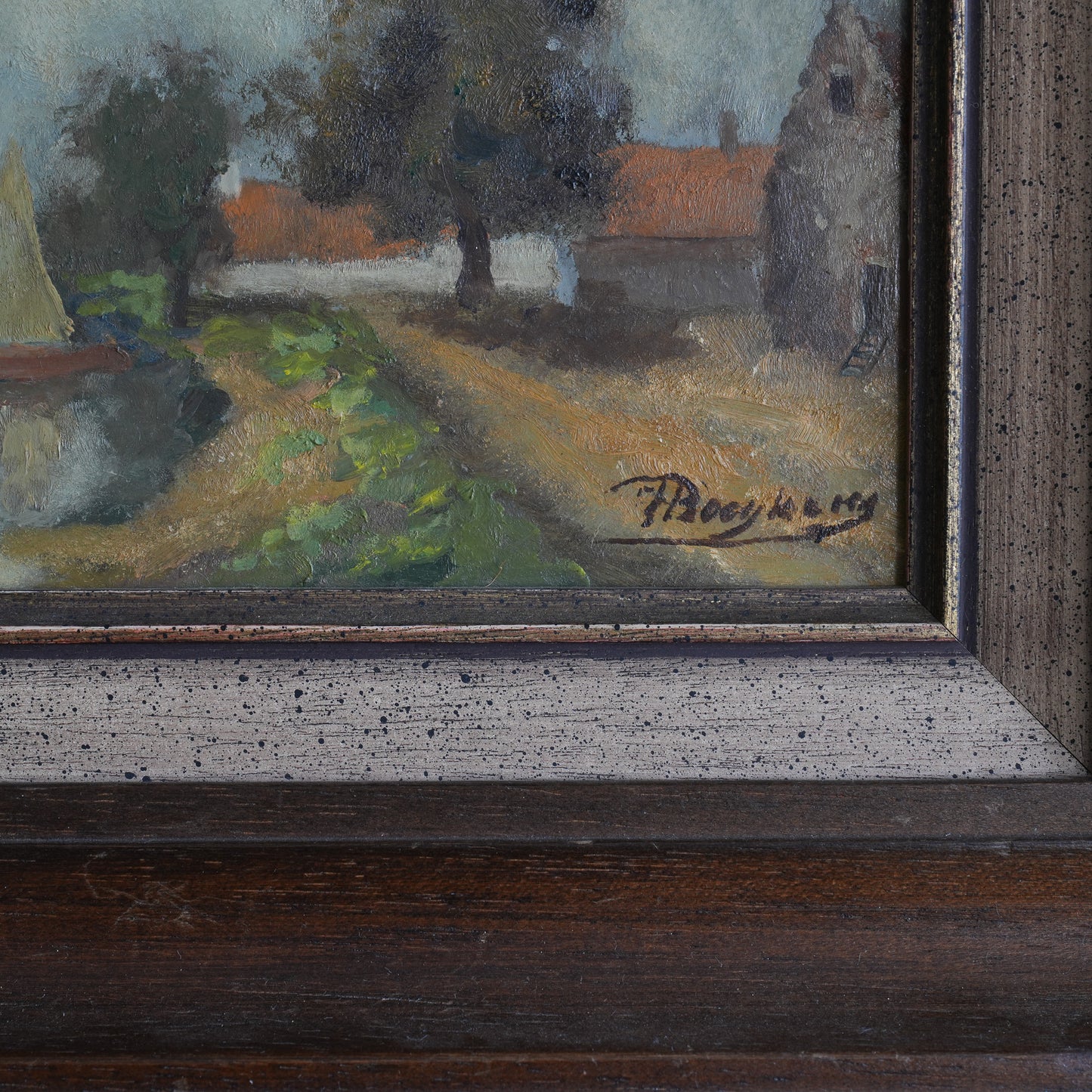 River Scene With Sailboat / Belgian School, (C. Early-To-Mid 20th Century)