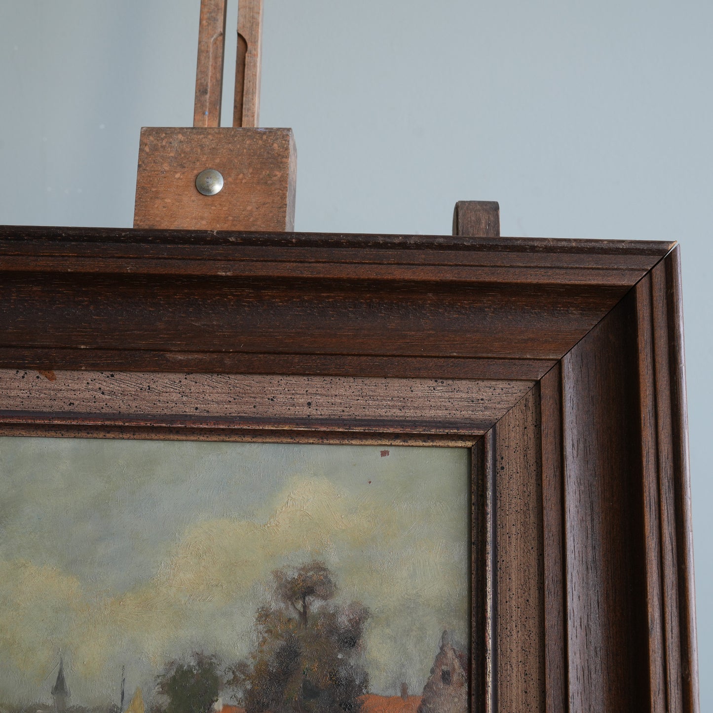 River Scene With Sailboat / Belgian School, (C. Early-To-Mid 20th Century)