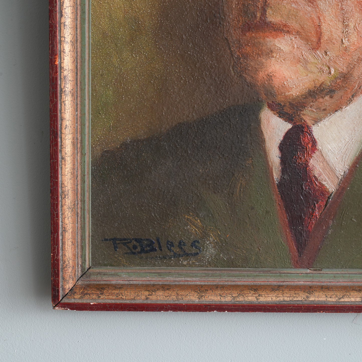 Portrait of a Gentleman in a Suit / R. Blees, (c. Mid-20th Century)
