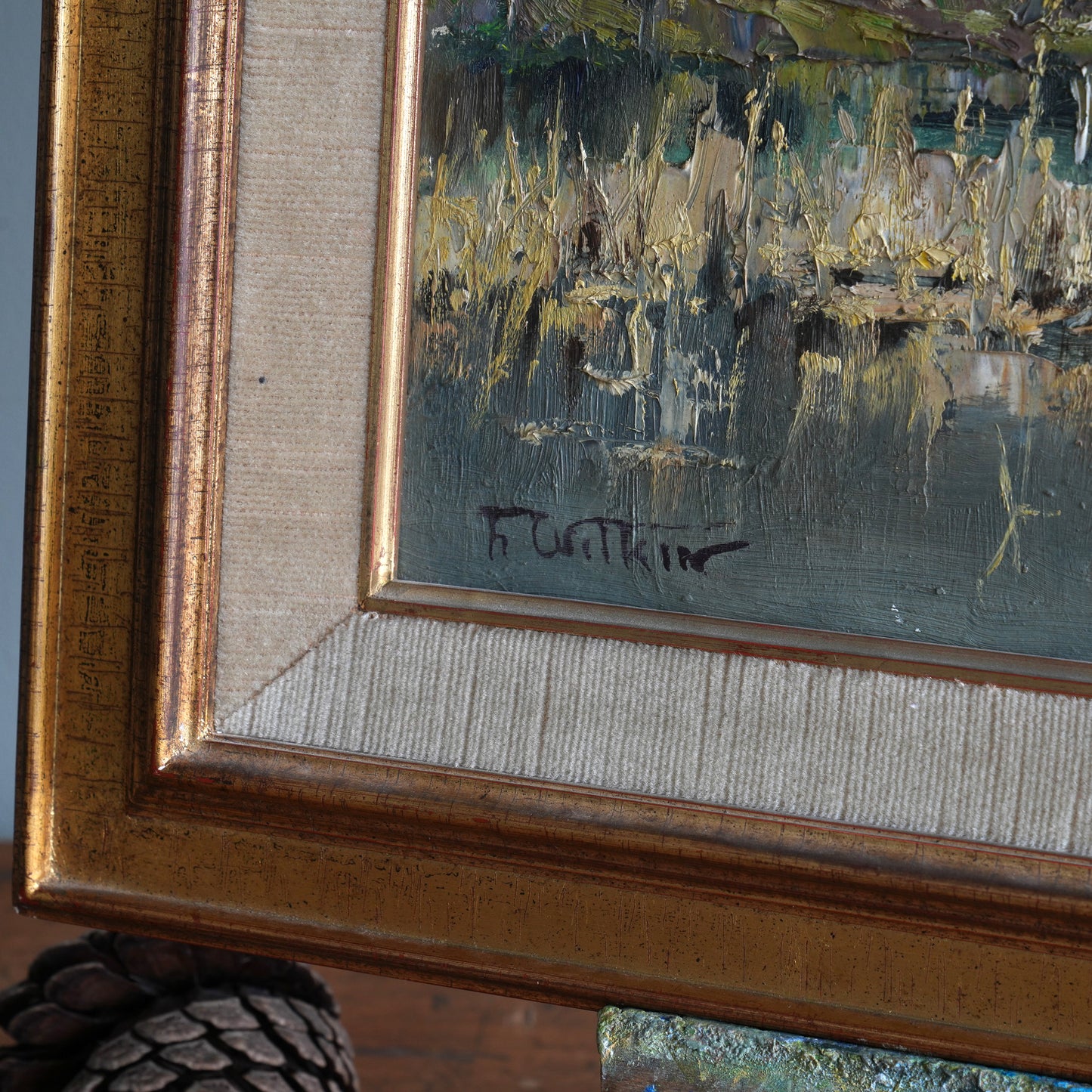 Autumn Marsh / Unknown Artist (Illegibly Signed), (Mid-20th Century)