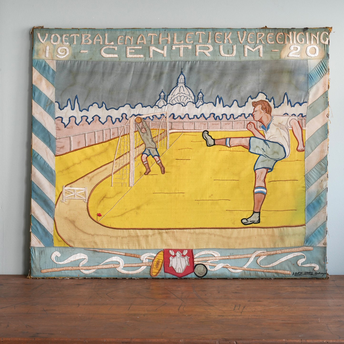 Centrum Football Banner Flag / A. Coen-Soyez, Antwerp (c. 1920)