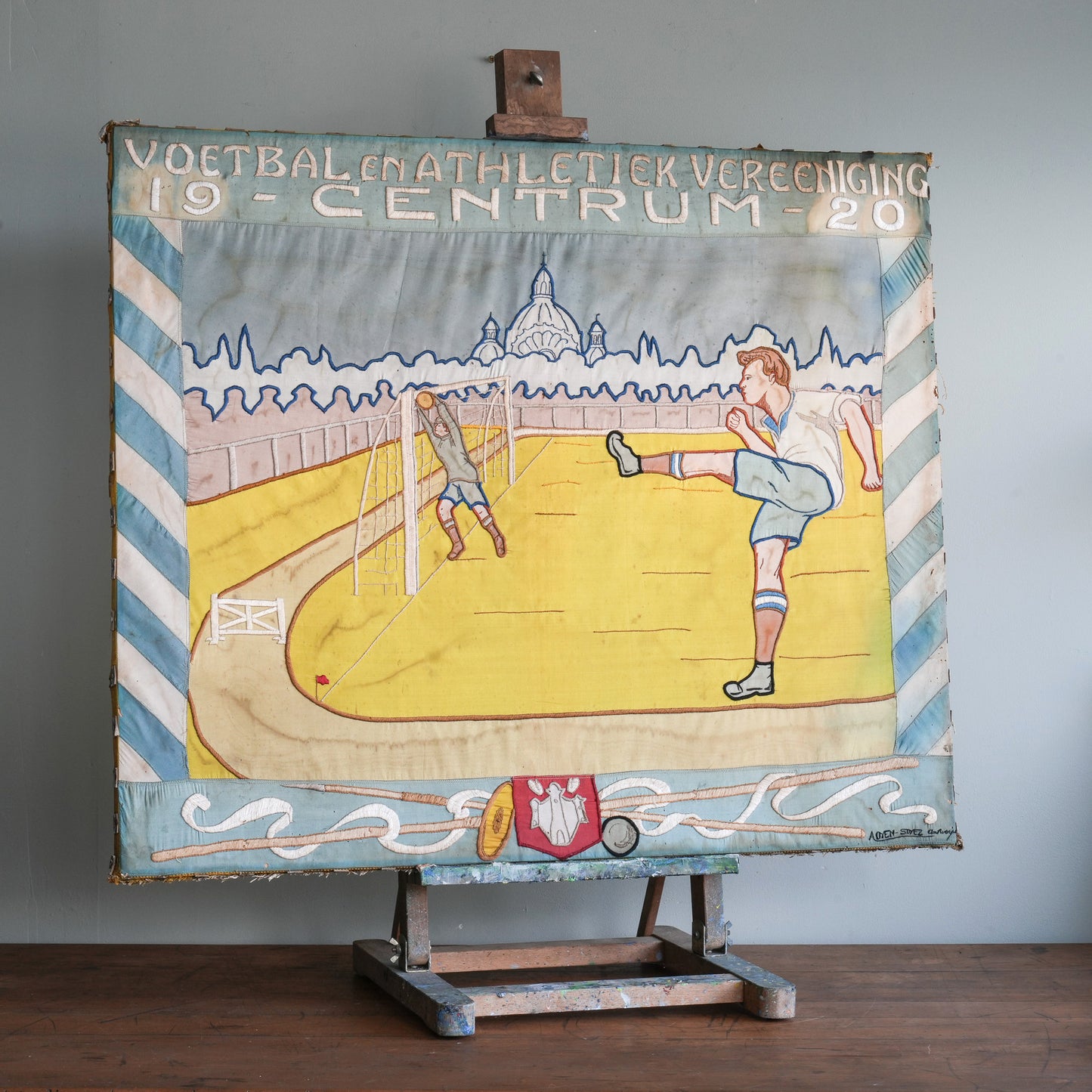 Centrum Football Banner Flag / A. Coen-Soyez, Antwerp (c. 1920)