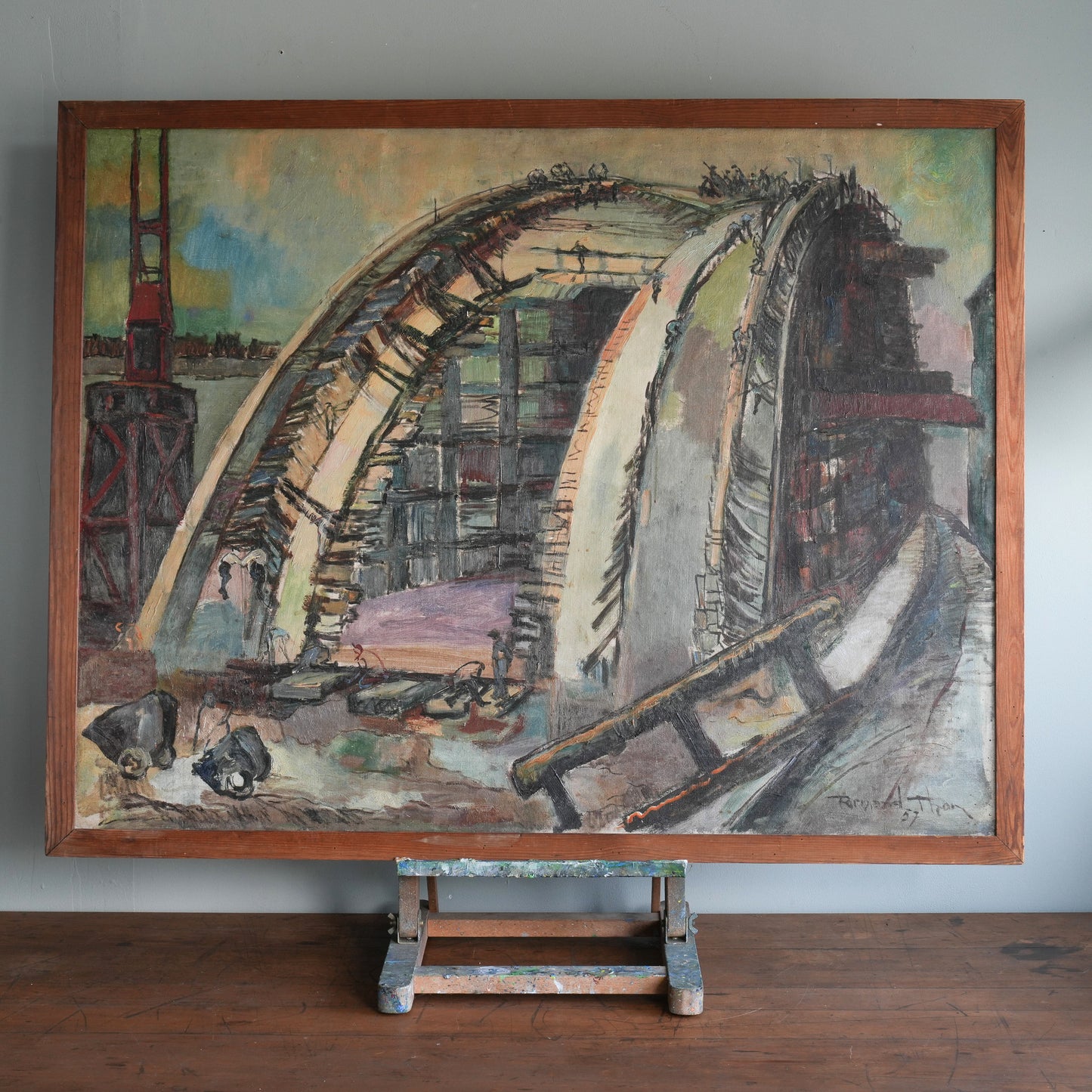 Pont en Construction / Fernand Thon, (1957-1958)