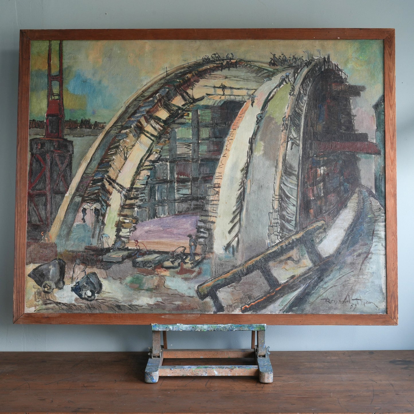 Pont en Construction / Fernand Thon, (1957-1958)