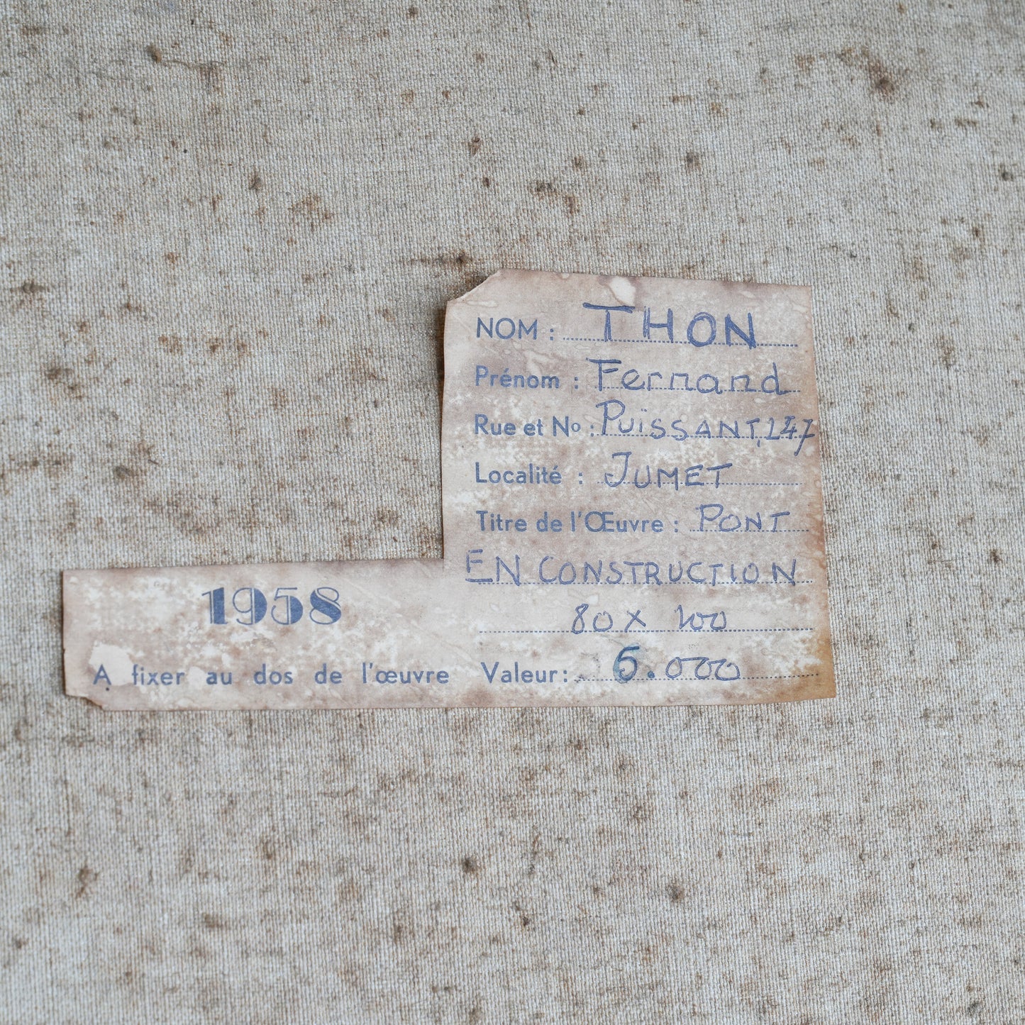 Pont en Construction / Fernand Thon, (1957-1958)