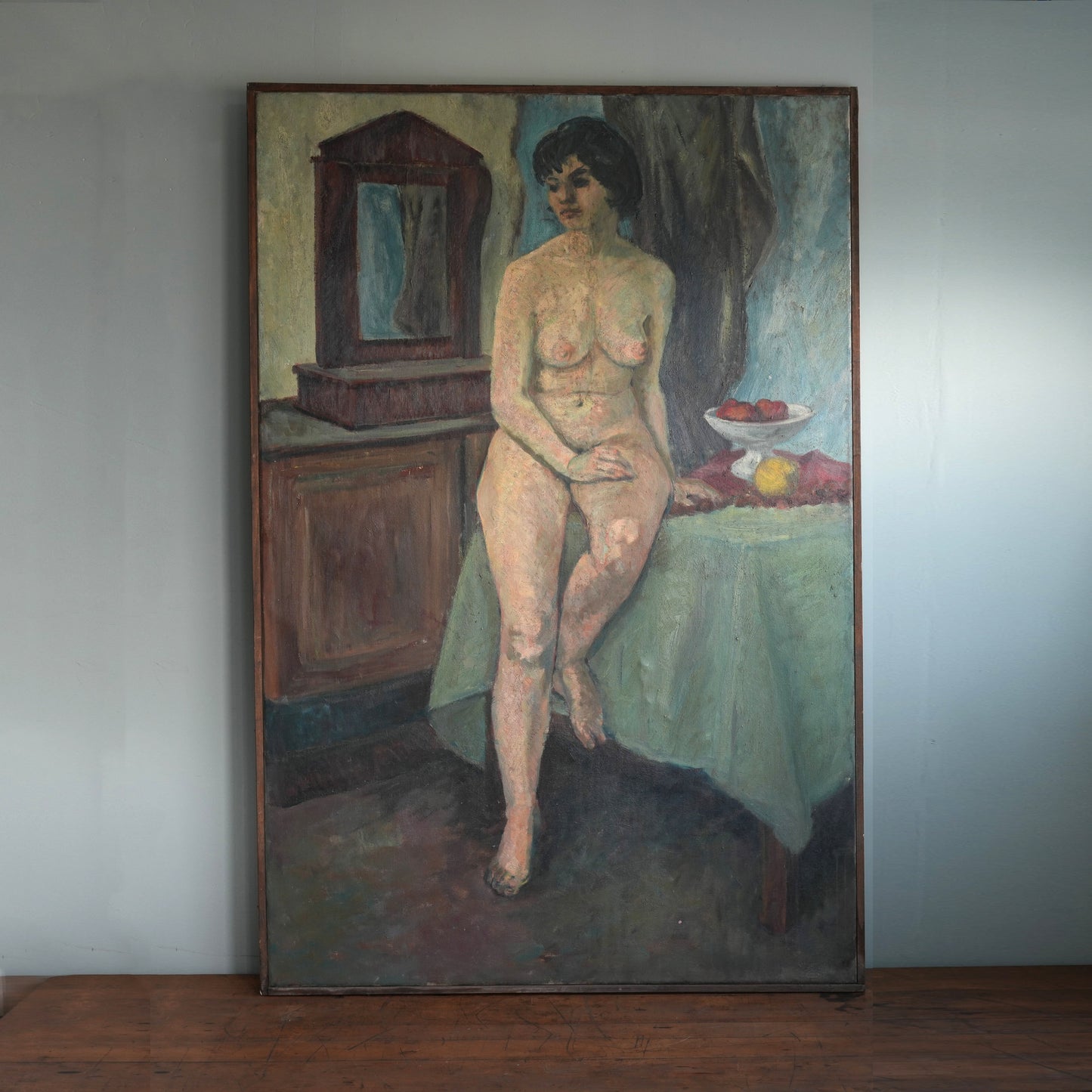 Seated Nude with Still Life / Unknown Artist, (Mid-20th Century)