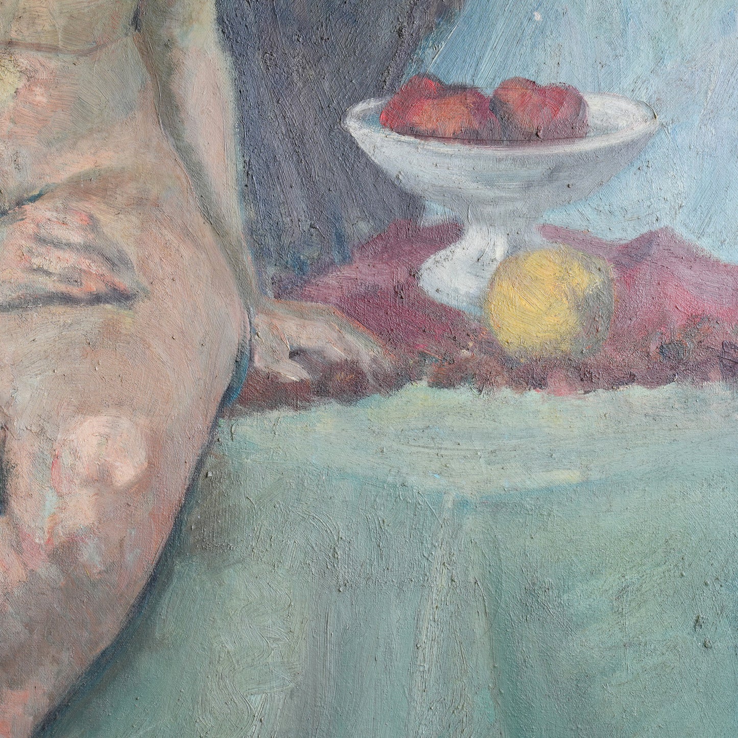 Seated Nude with Still Life / Unknown Artist, (Mid-20th Century)