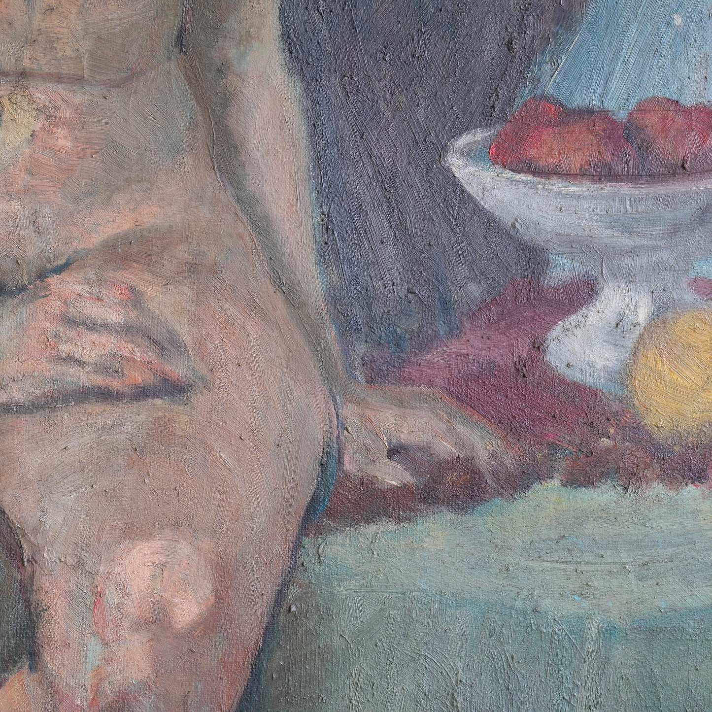 Seated Nude with Still Life / Unknown Artist, (Mid-20th Century)