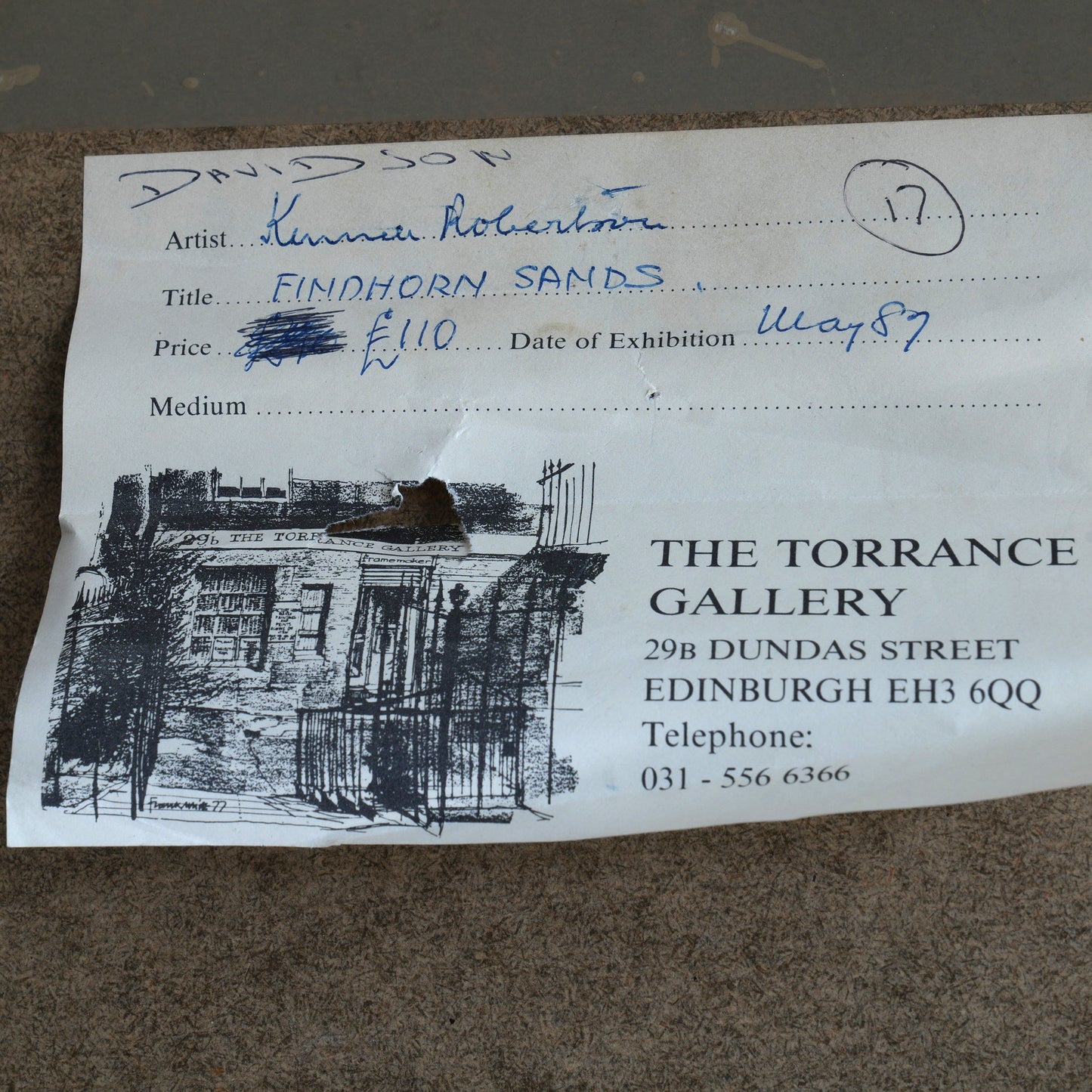 Findhorn Sands / Kenneth Robertson, (Scottish, Late 20th Century)