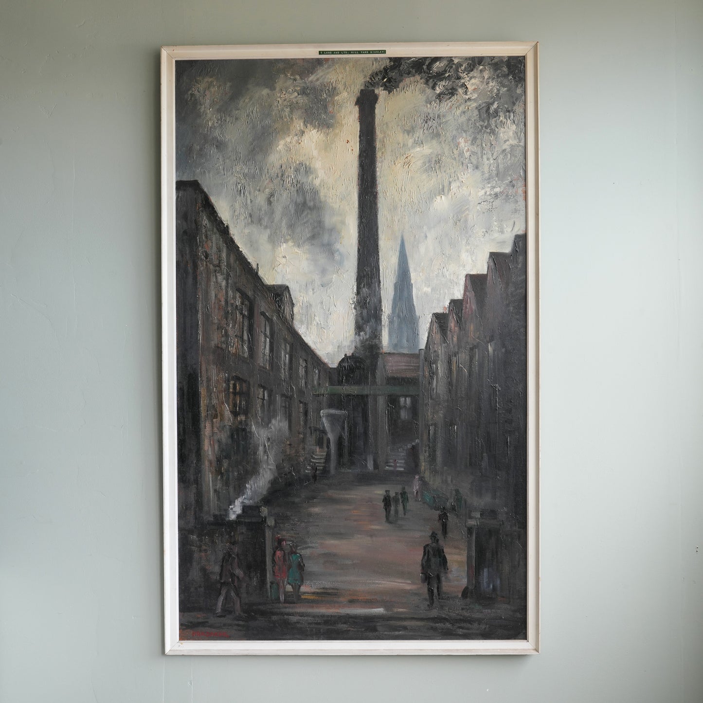 A Bingley Mill Yard-JAMES HARDAKER (English 1901-1991)