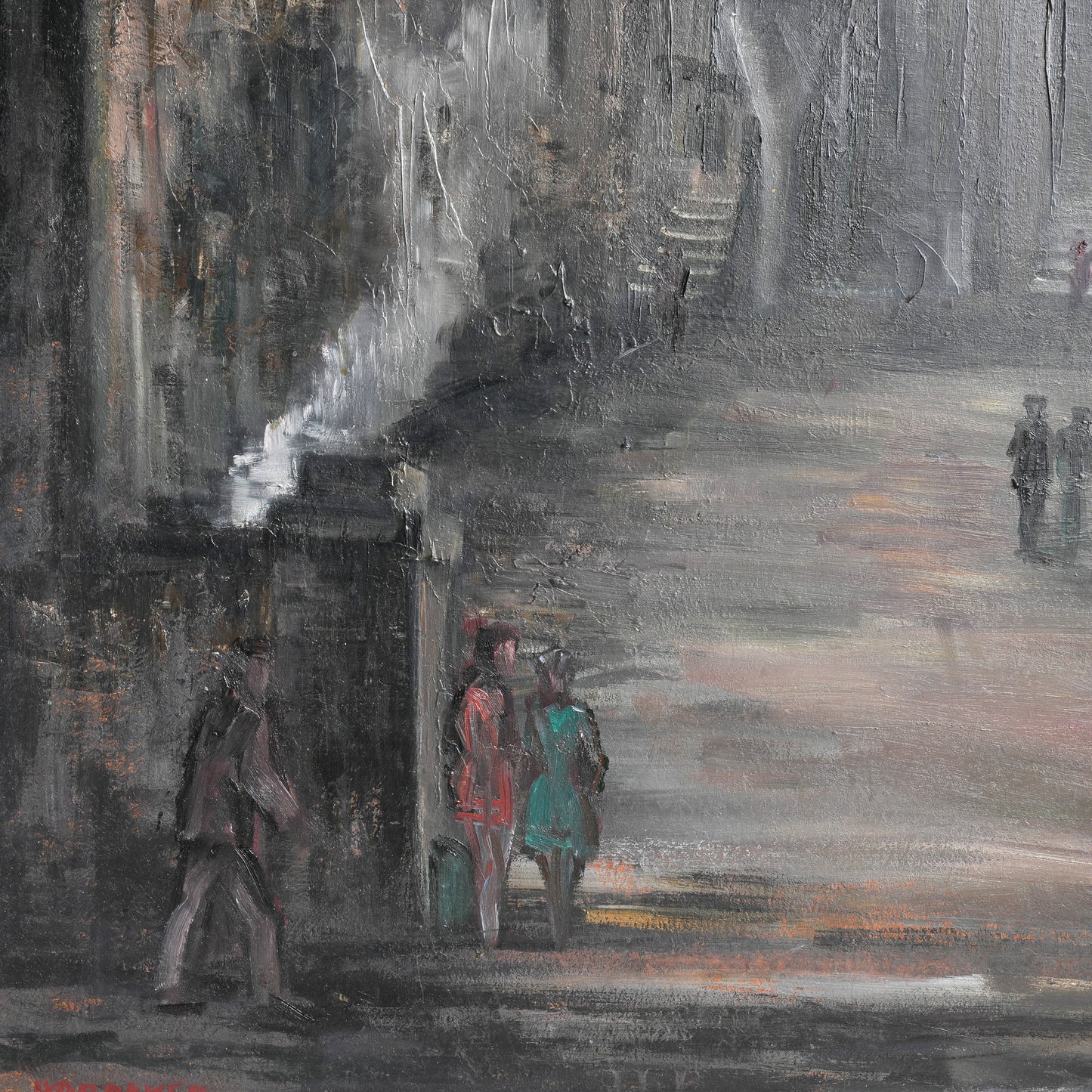 A Bingley Mill Yard-JAMES HARDAKER (English 1901-1991)