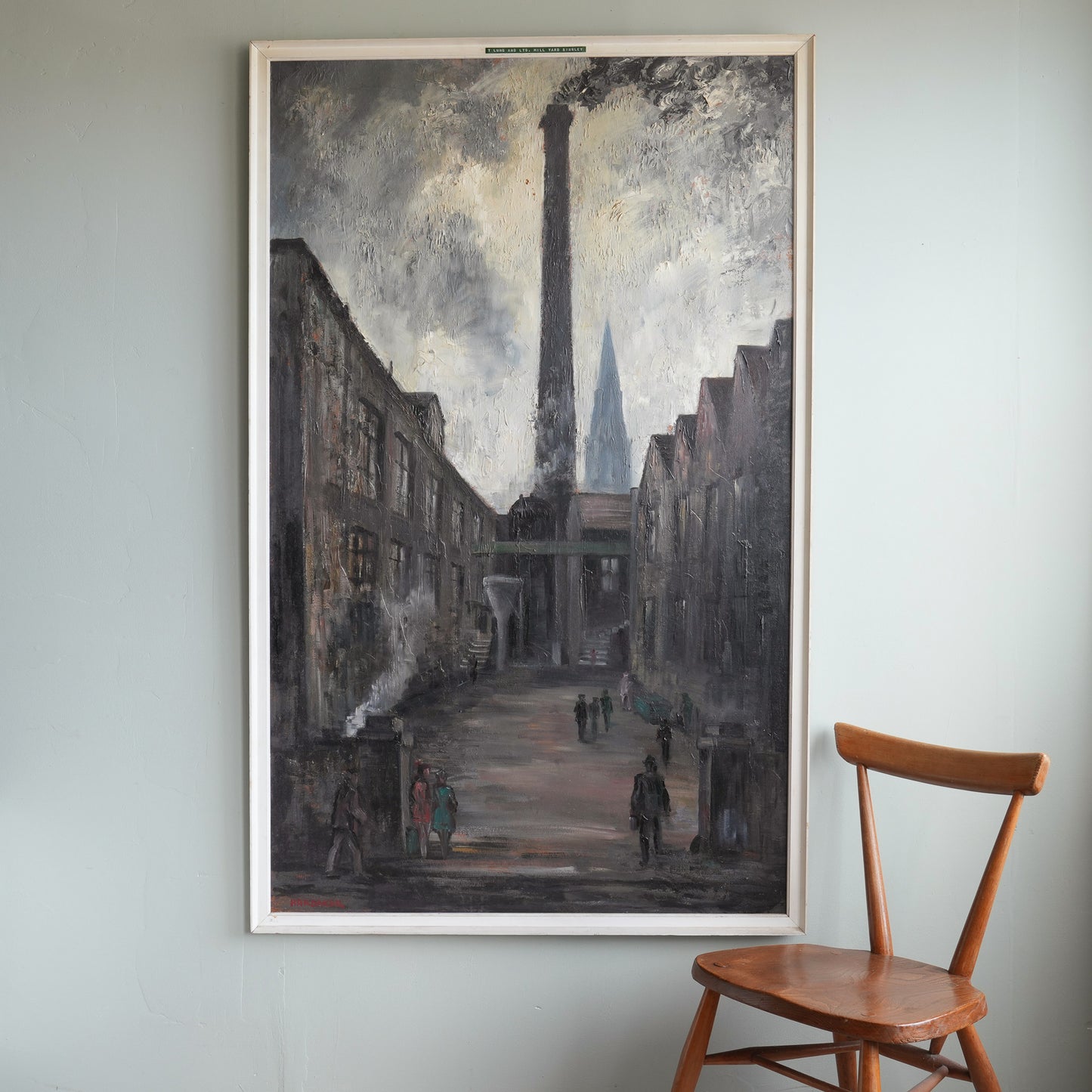 A Bingley Mill Yard-JAMES HARDAKER (English 1901-1991)