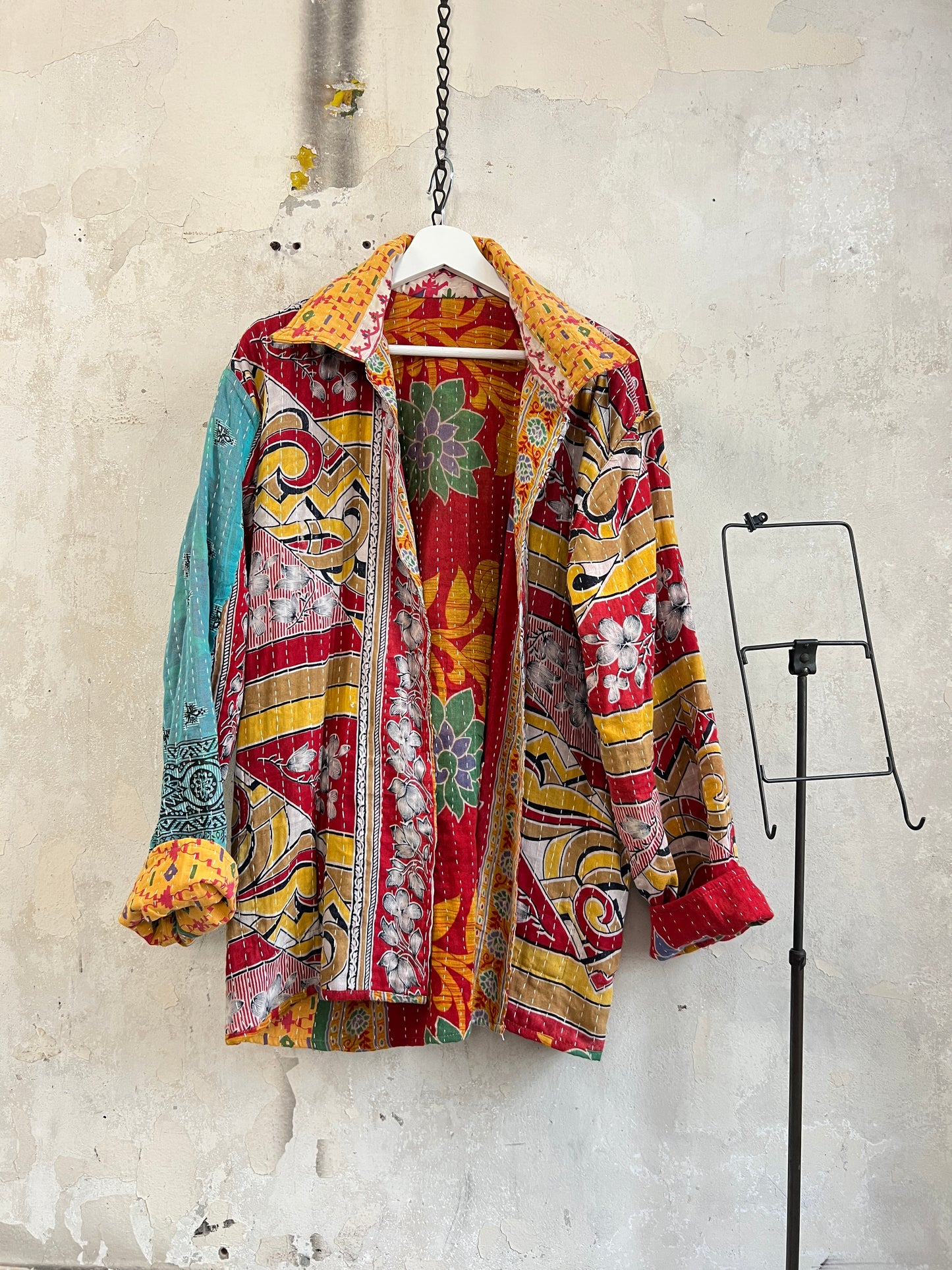 Vintage Cotton Kantha Reversible Jacket ~ No 27
