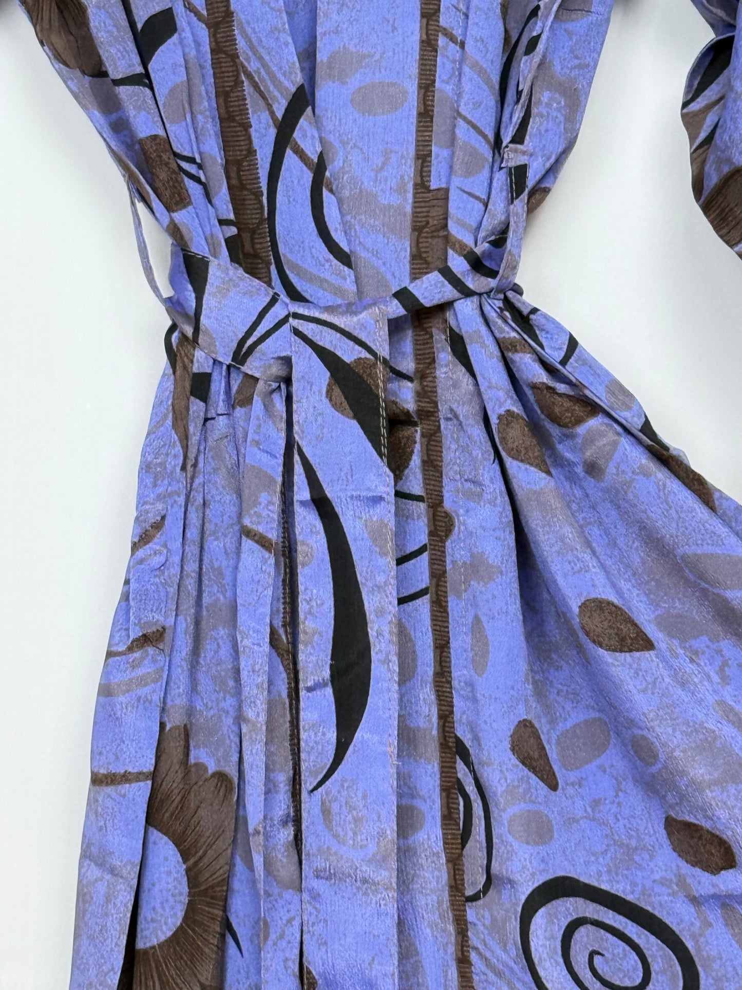 Vintage Saree Silk Kimono / Duster - Long