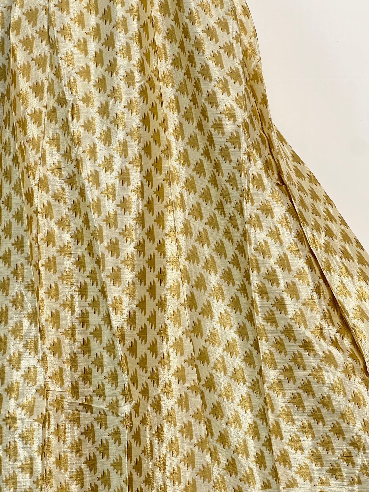 Vintage Saree Silk Pleated Skirt