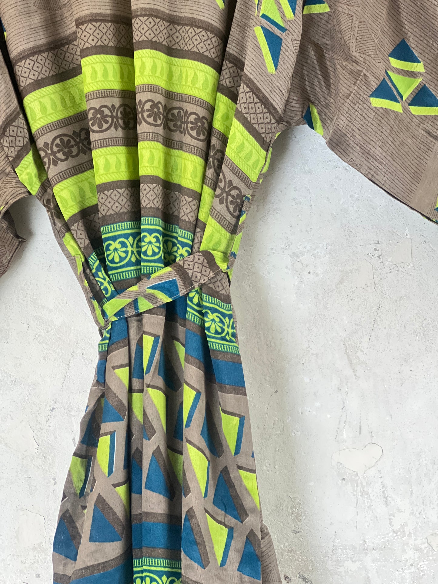 Vintage Saree Silk Kimono / Duster - Short